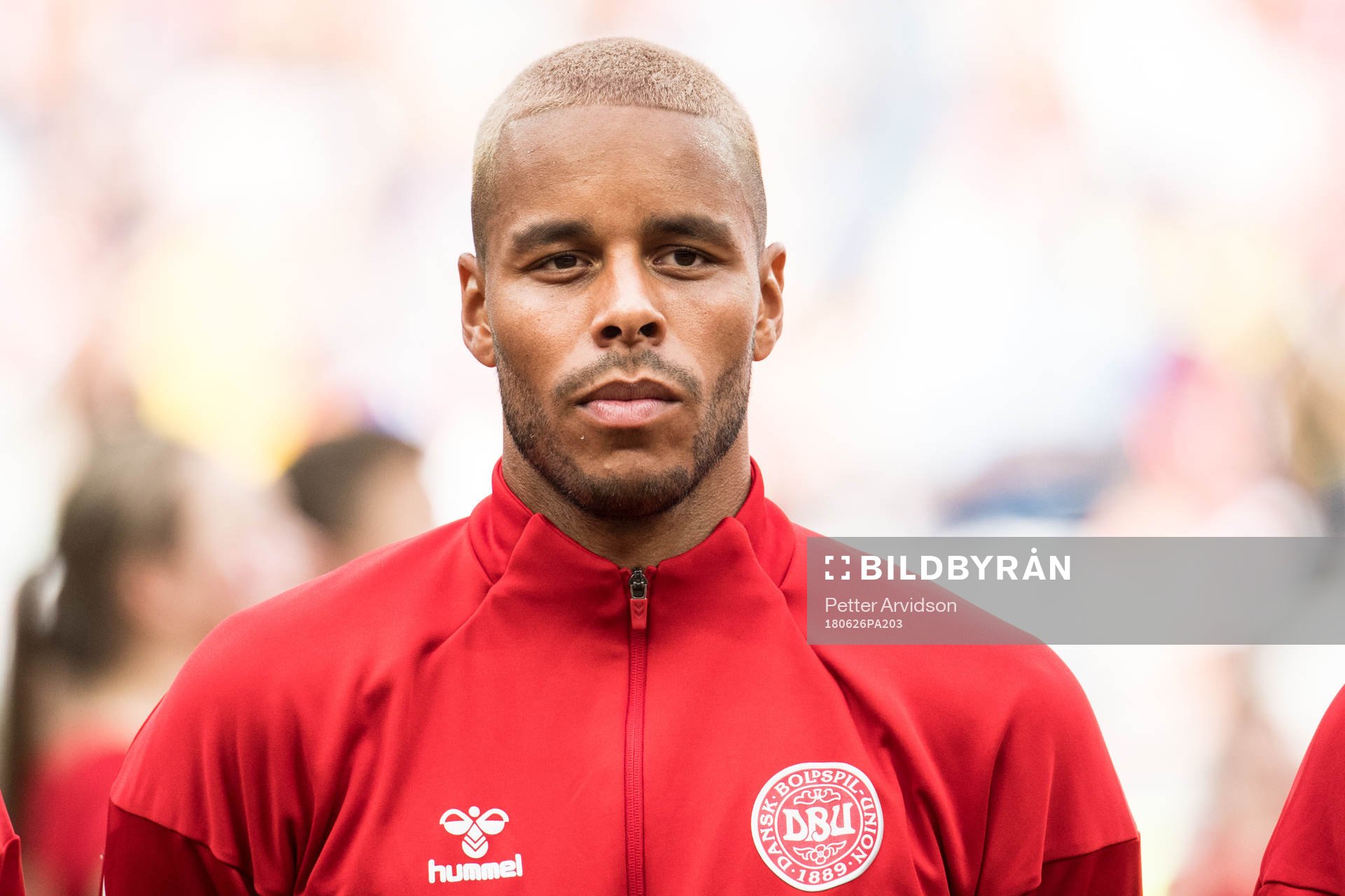 Mathias Jørgensen of Denmark prior the FIFA World Cup