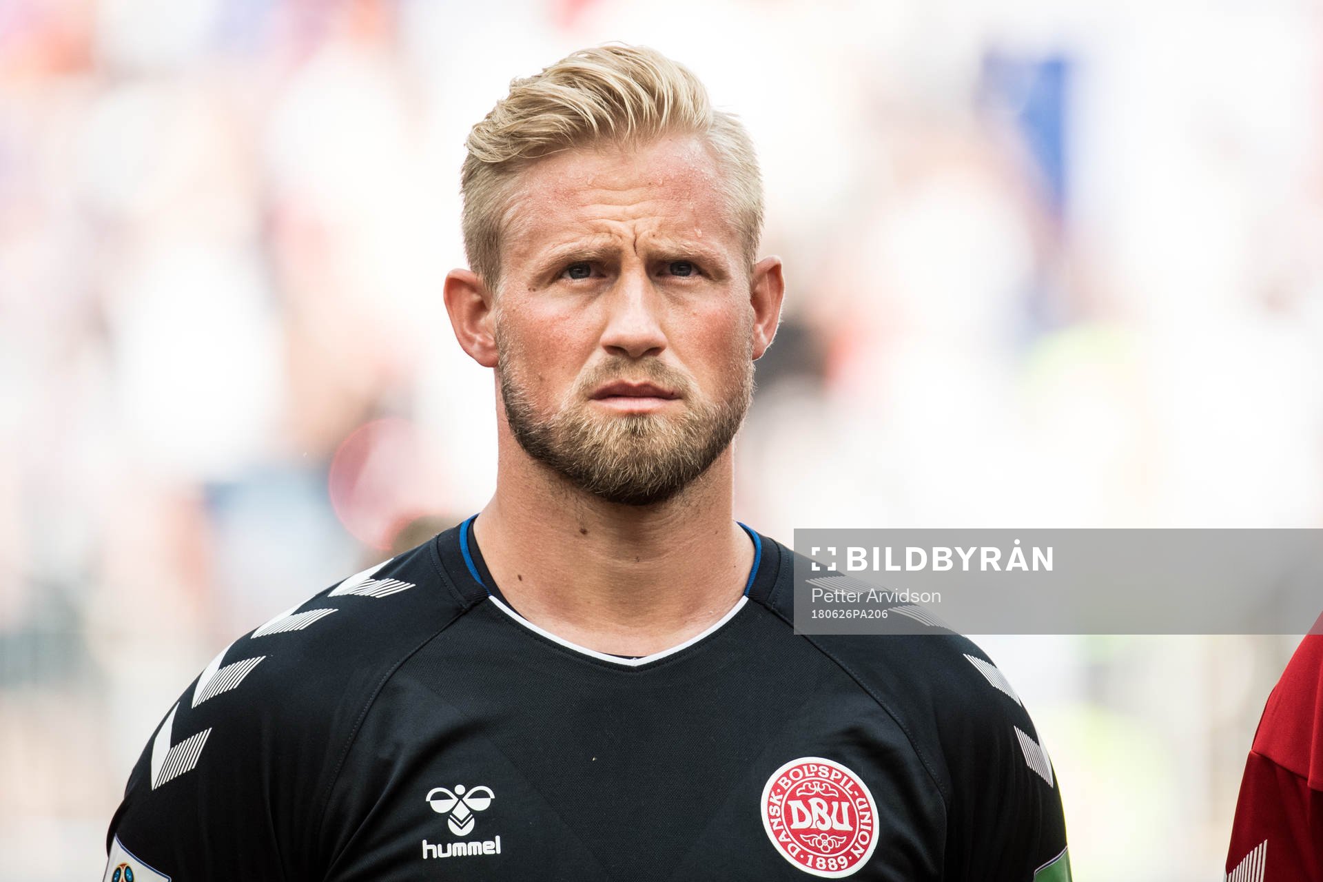 Goalkeeper Kasper Schmeichel of Denmark prior the FIFA