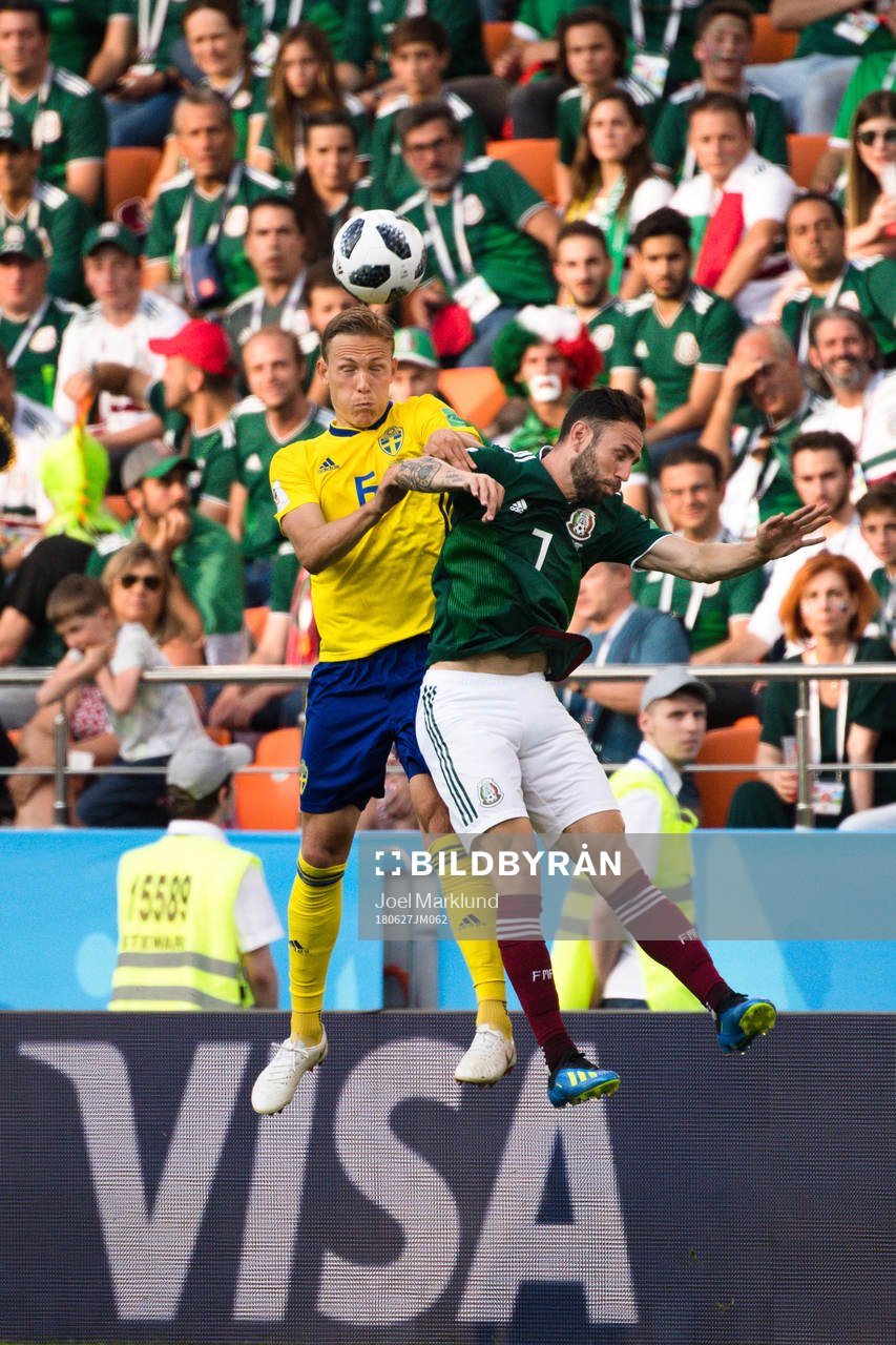 Ludwig Augustinsson of Sweden against Miguel Layun  of