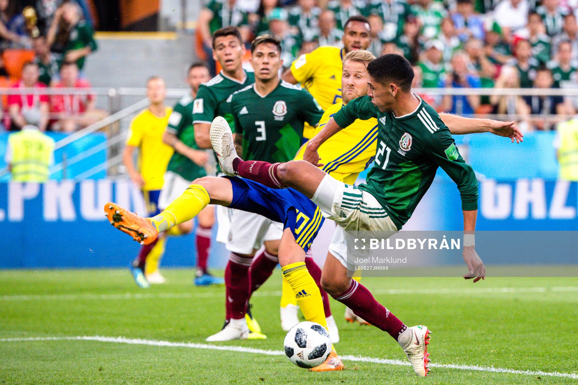 Ola Toivonen of Sweden scores the 0-3 goal via Edson