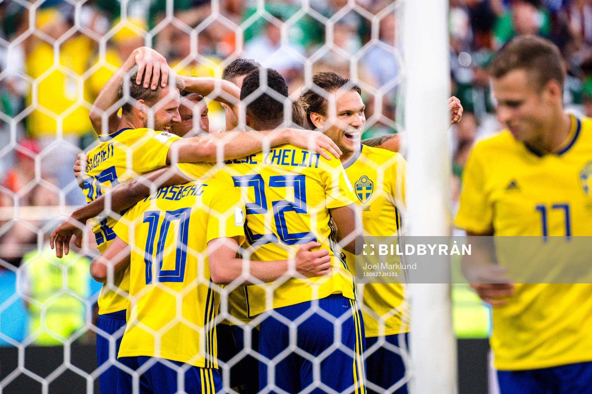 Players of Sweden celebrates the 0-3 goal