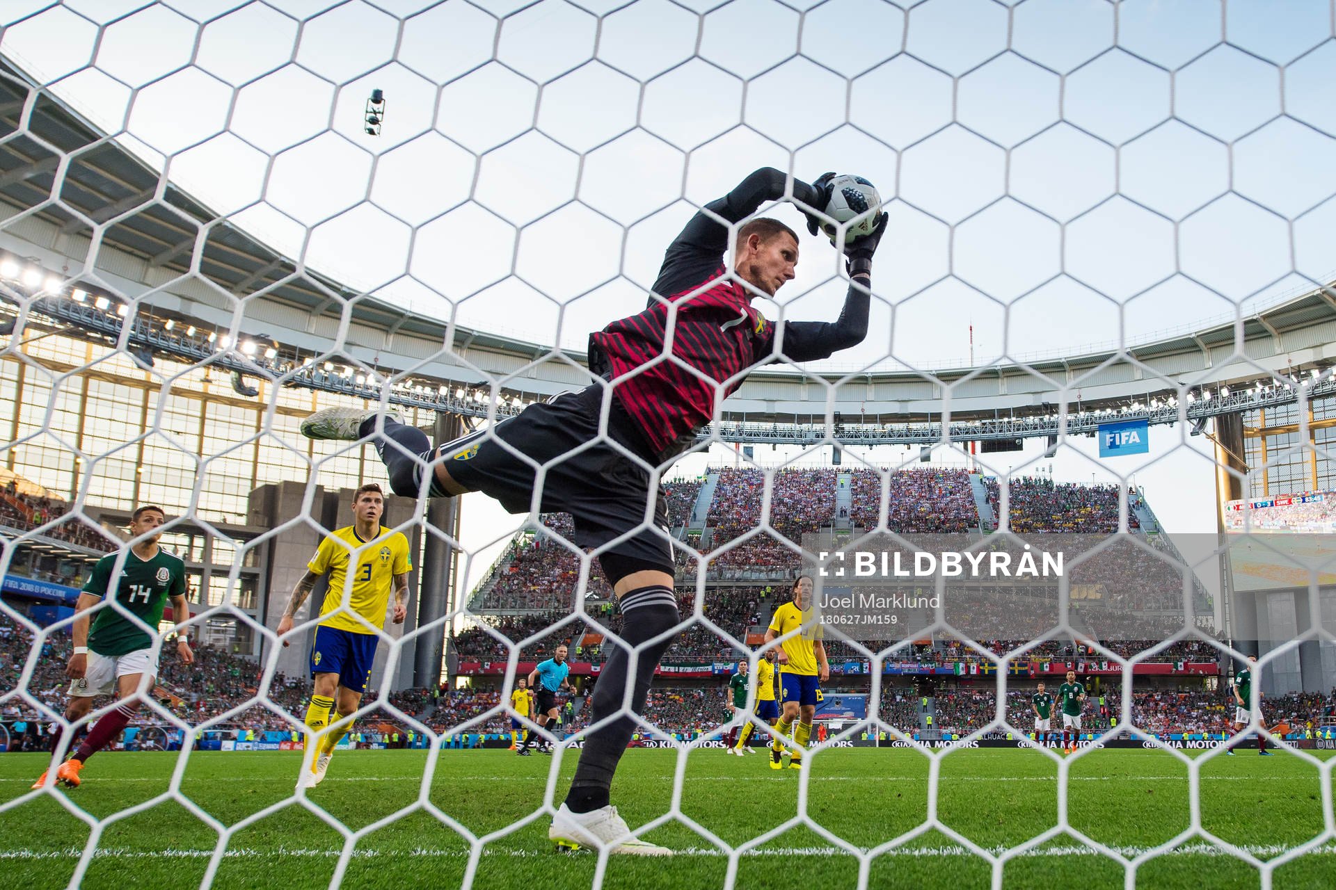 Goalkeeper Robin Olsen of Sweden