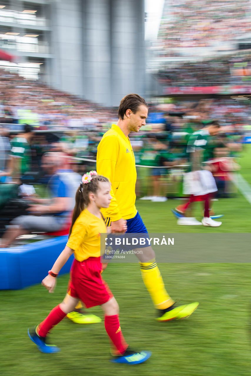 Albin Ekdal of Sweden prior the FIFA World Cup group stage