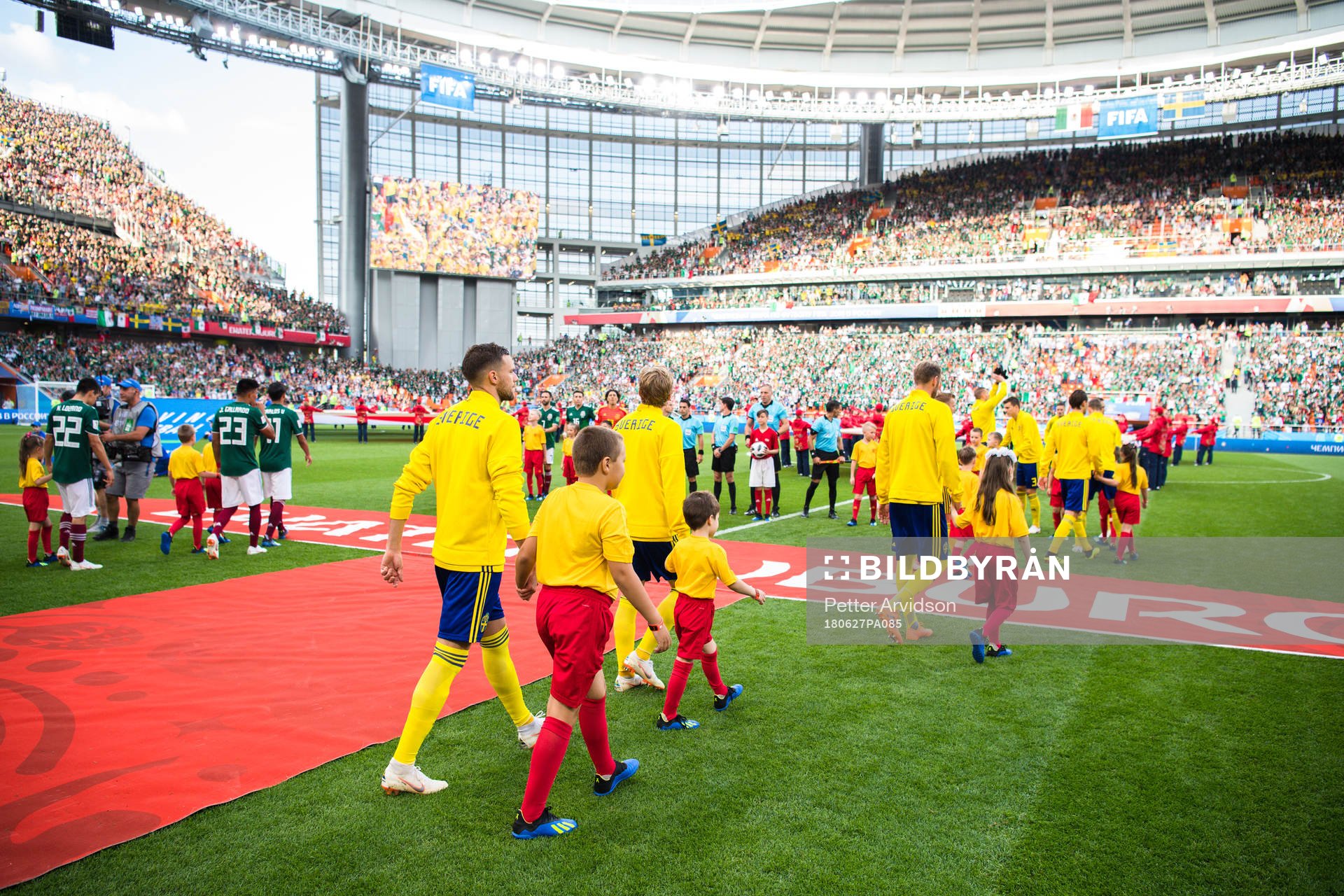 Players of Sweden prior the FIFA World Cup group stage