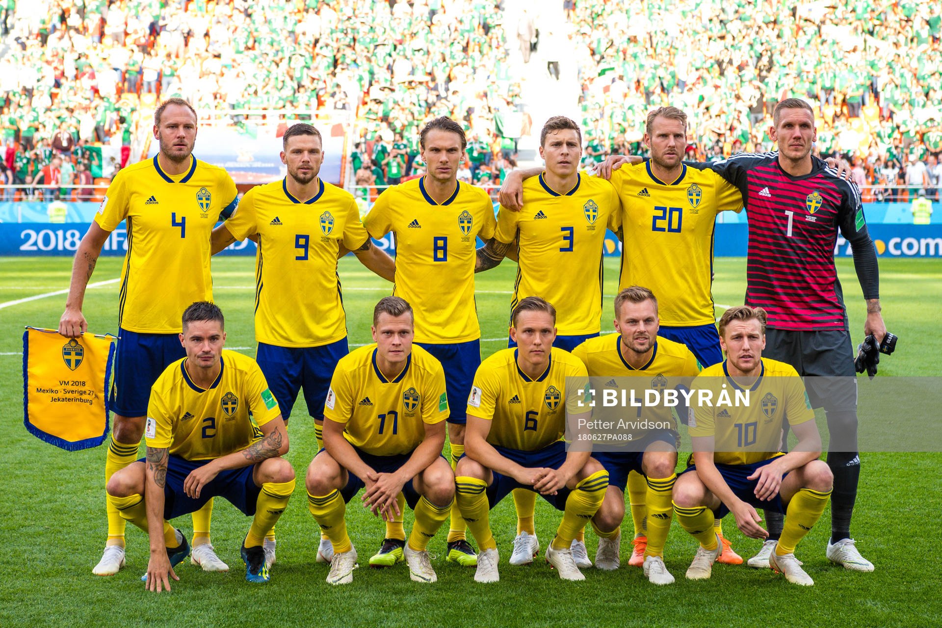 Andreas Granqvist, Marcus Berg, Albin Ekdal, Victor Nilsson