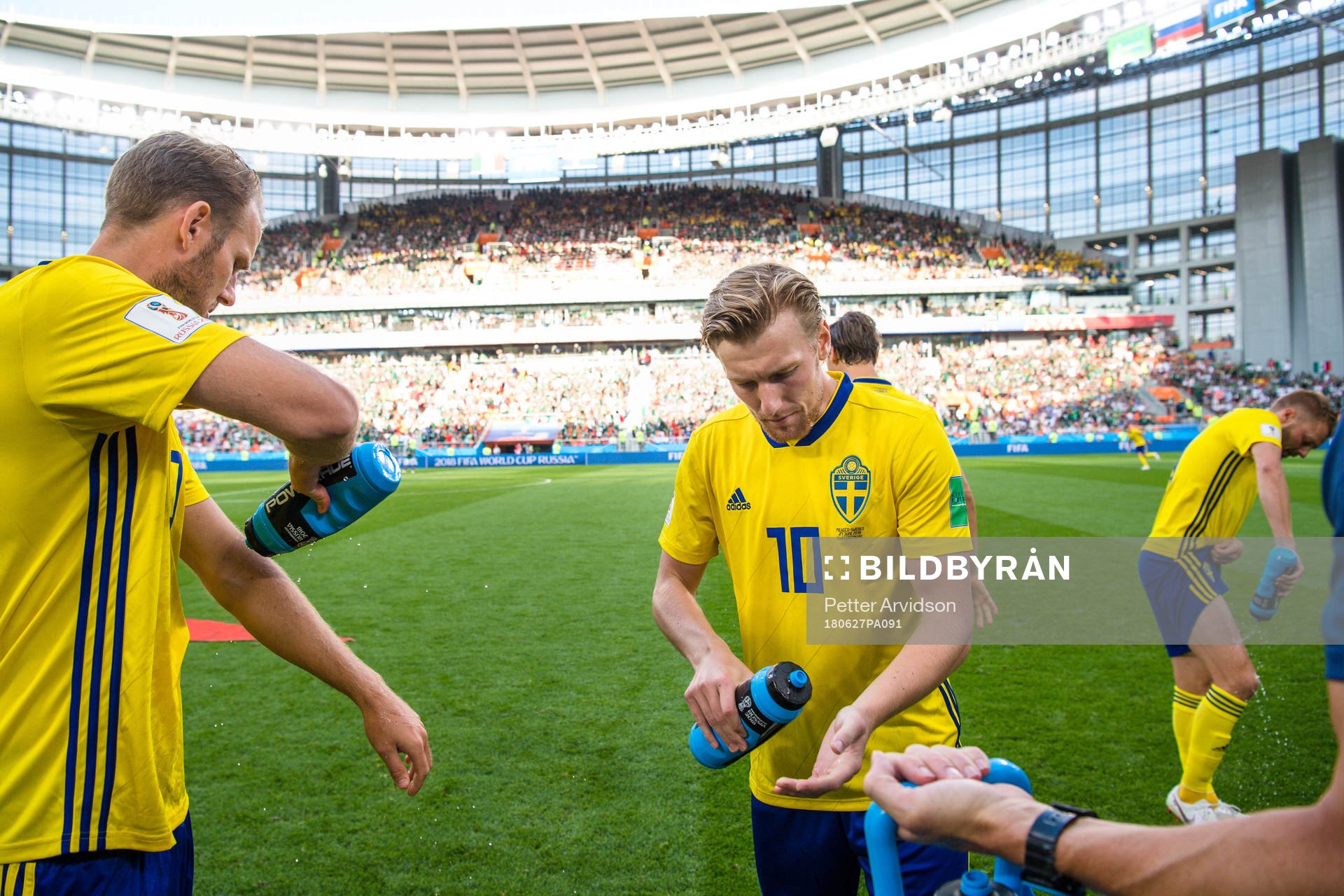 Emil Forsberg of Sweden prior the FIFA World Cup group