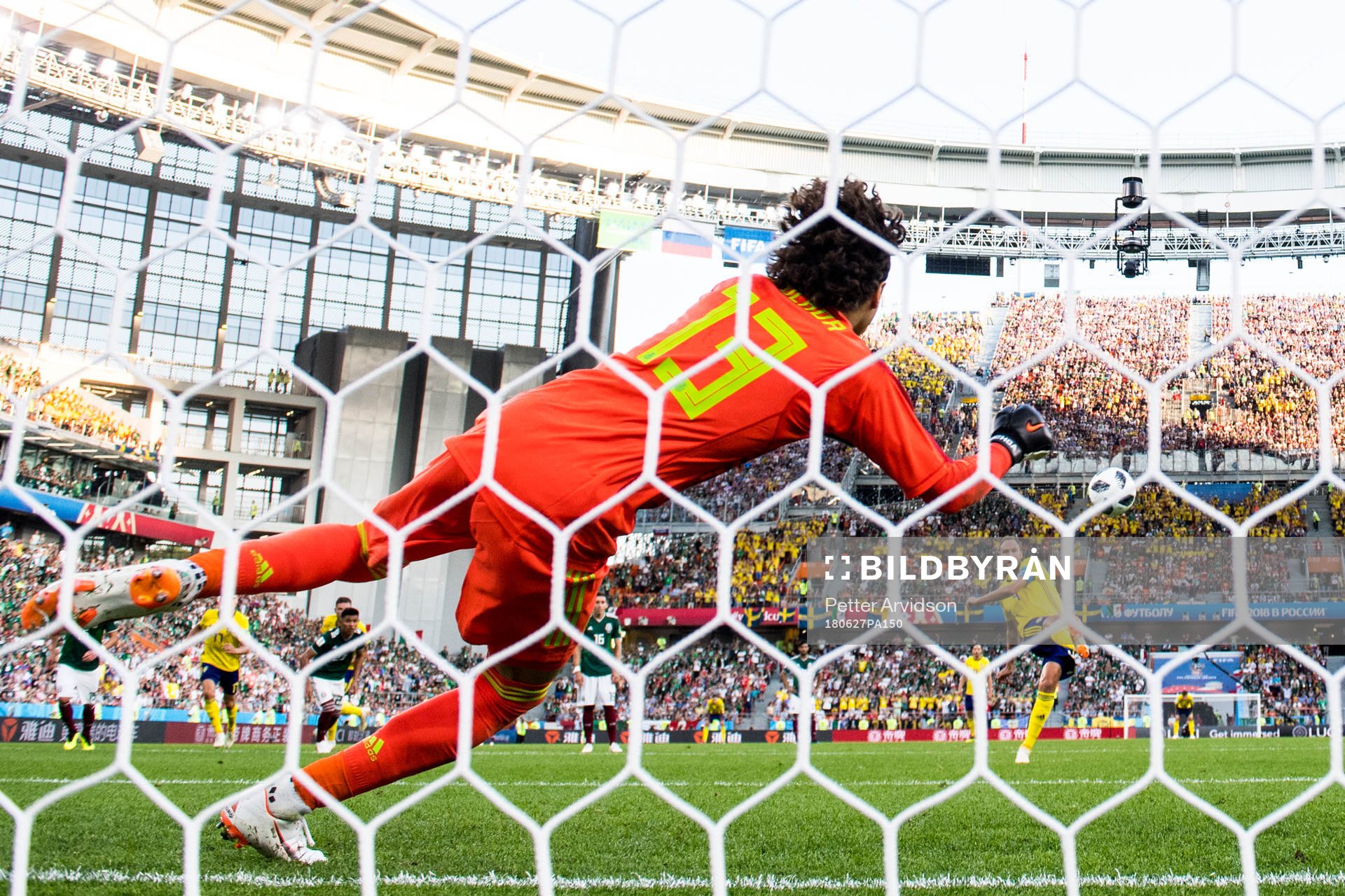 Andreas Granqvist of Sweden scores 0-2 from the penalty