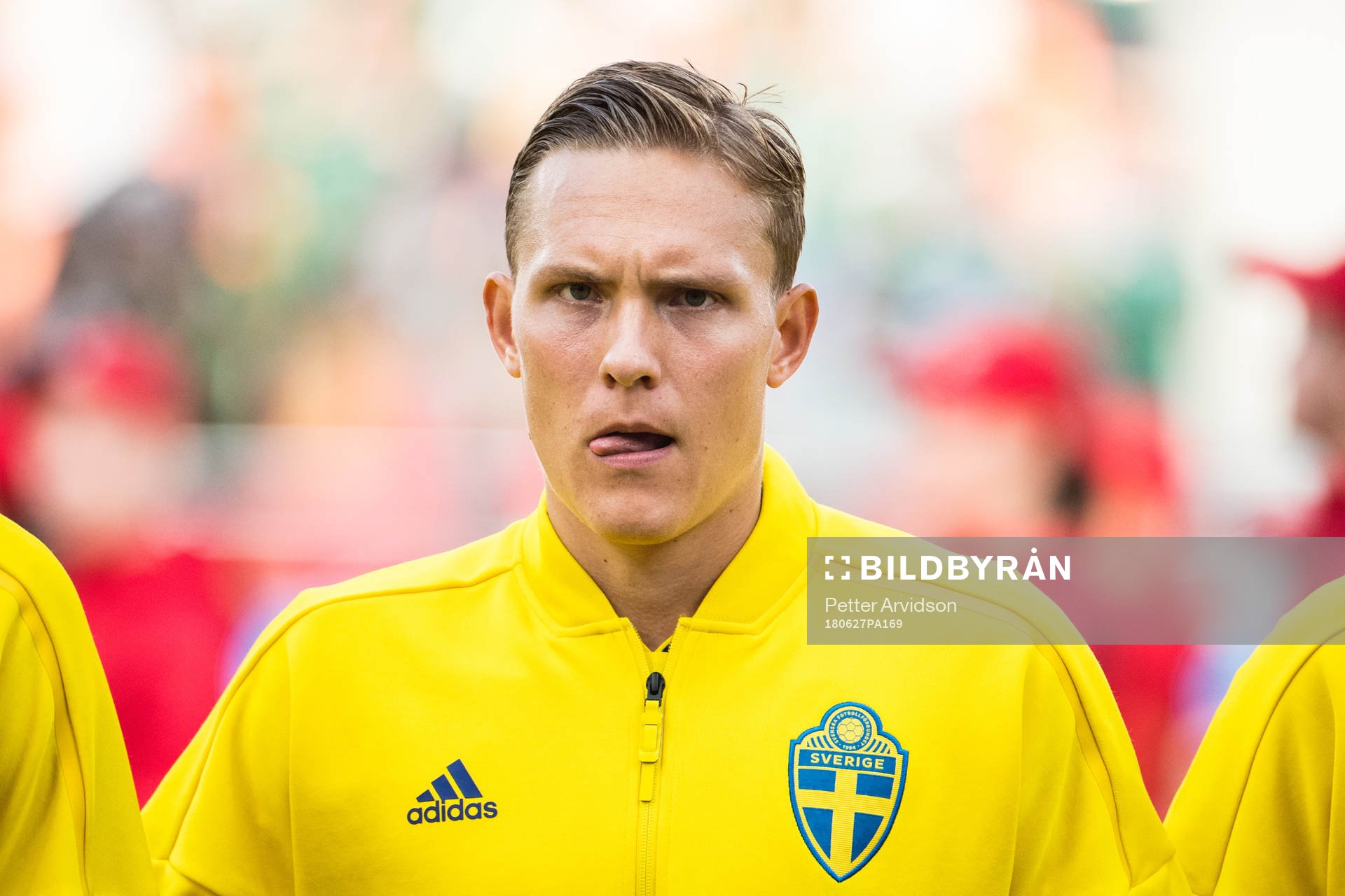 Ludwig Augustinsson of Sweden prior the FIFA World Cup