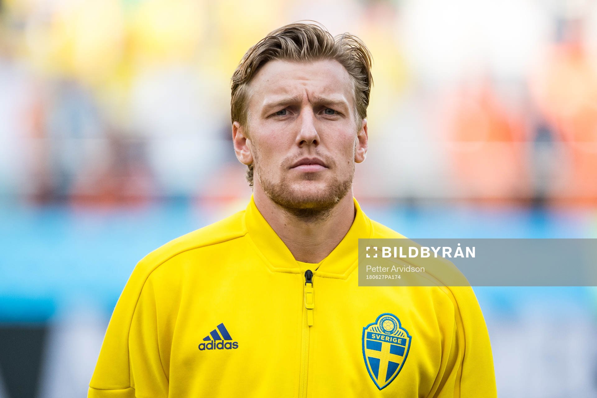 Emil Forsberg of Sweden prior the FIFA World Cup group