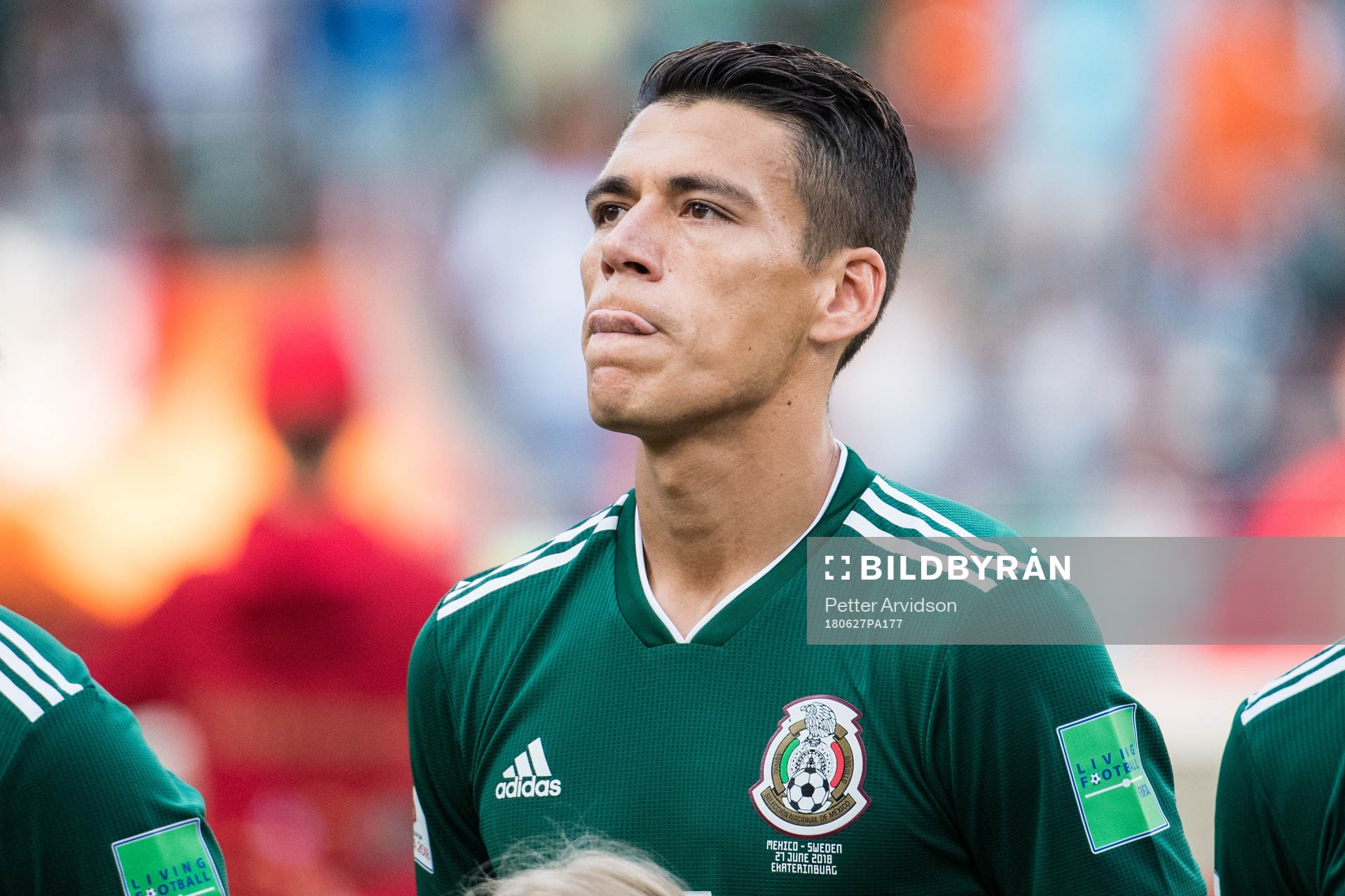 Hector Moreno of Mexico prior the FIFA World Cup group