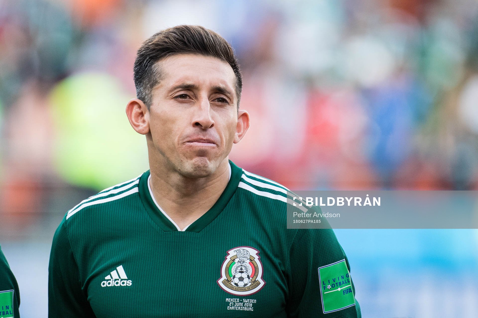 Hector Herrera of Mexico prior the FIFA World Cup group