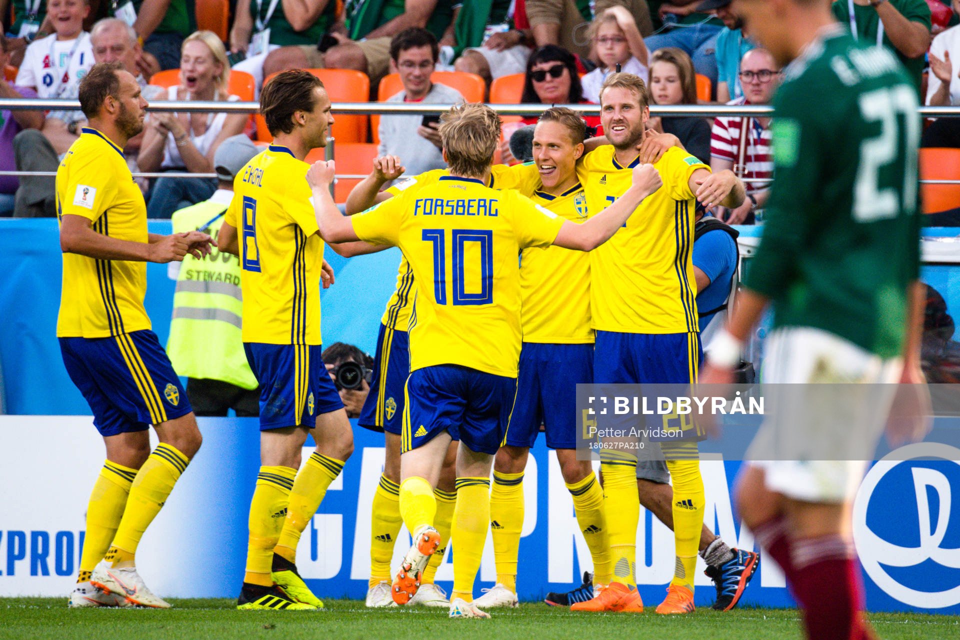 Andreas Granqvist, Albin Ekdal, Emil Forsberg, Viktor