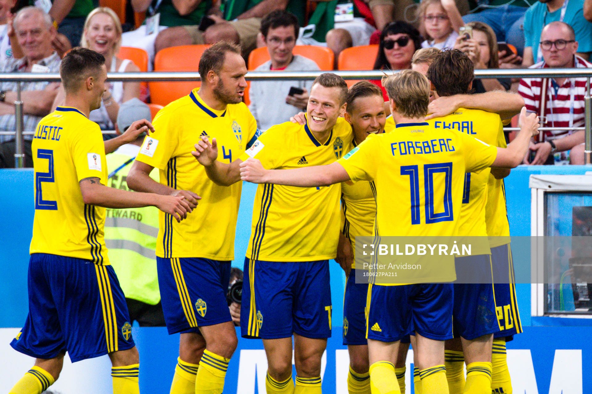 Andreas Granqvist, Mikael Lustig, Albin Ekdal,  Emil