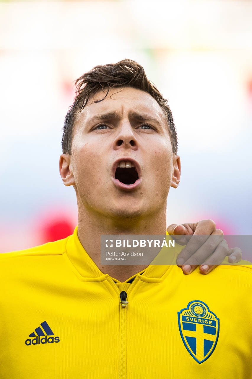 Victor Nilsson Lindelöf of Sweden prior the FIFA World Cup