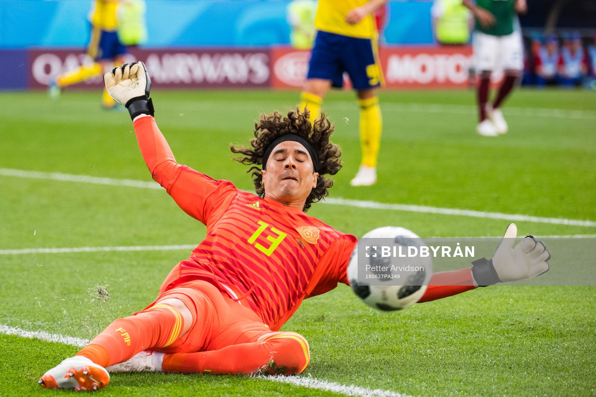 Goalkeeper Guillermo Ochoa of Mexico