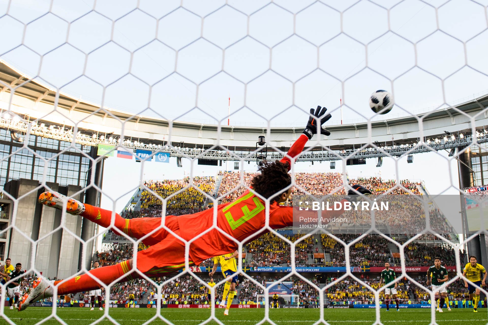 Andreas Granqvist of Sweden scores 0-2 from the penalty