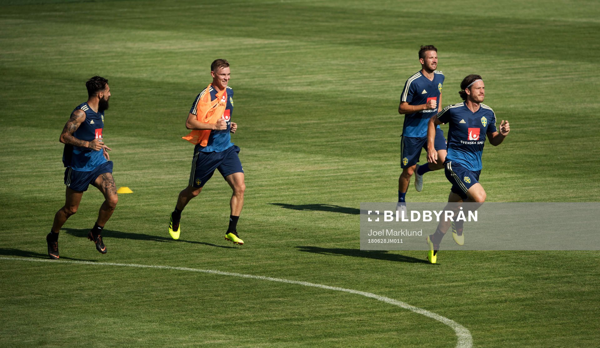Jimmy Durmaz, Emil Krafth, Marcus Rohden and Gustav