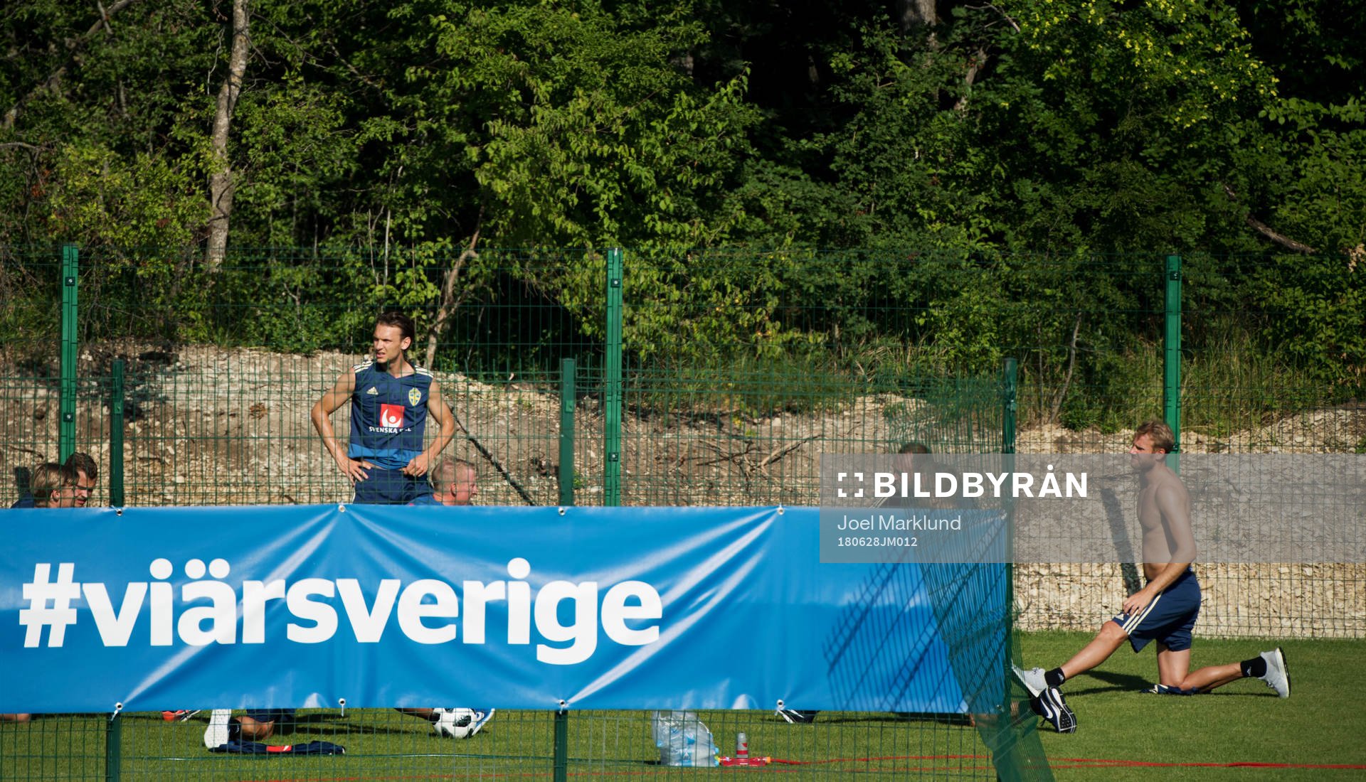 Albin Ekdal and Ola Toivonen of the Swedish national
