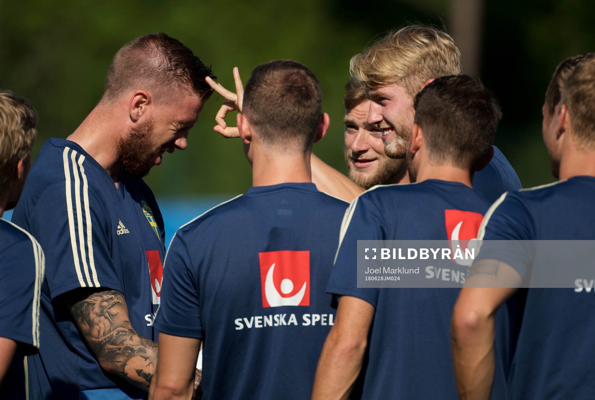 Pontus Jansson, Filip Helander and John Guidetti of the