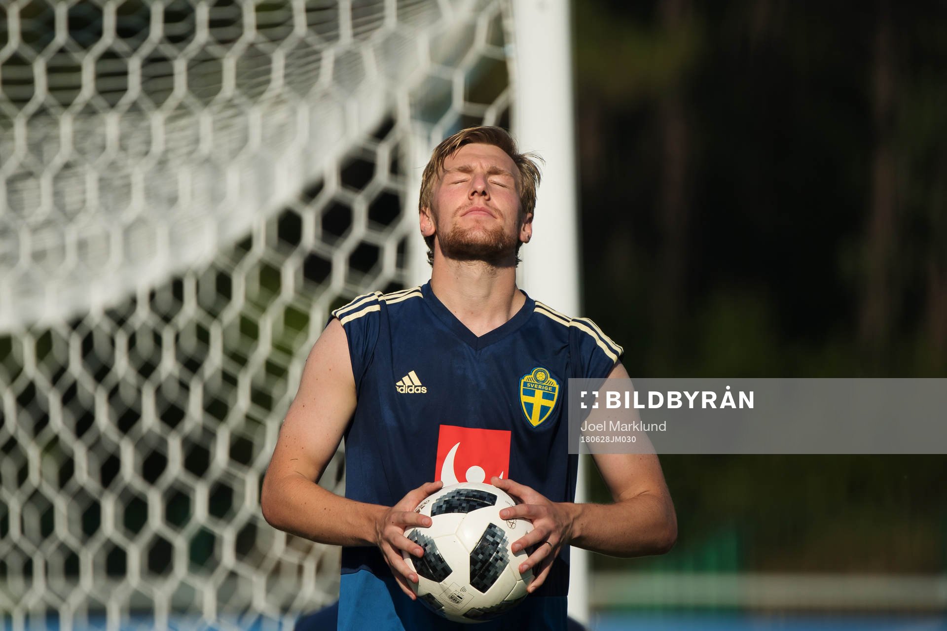 Emil Forsberg of the Swedish national football team at a