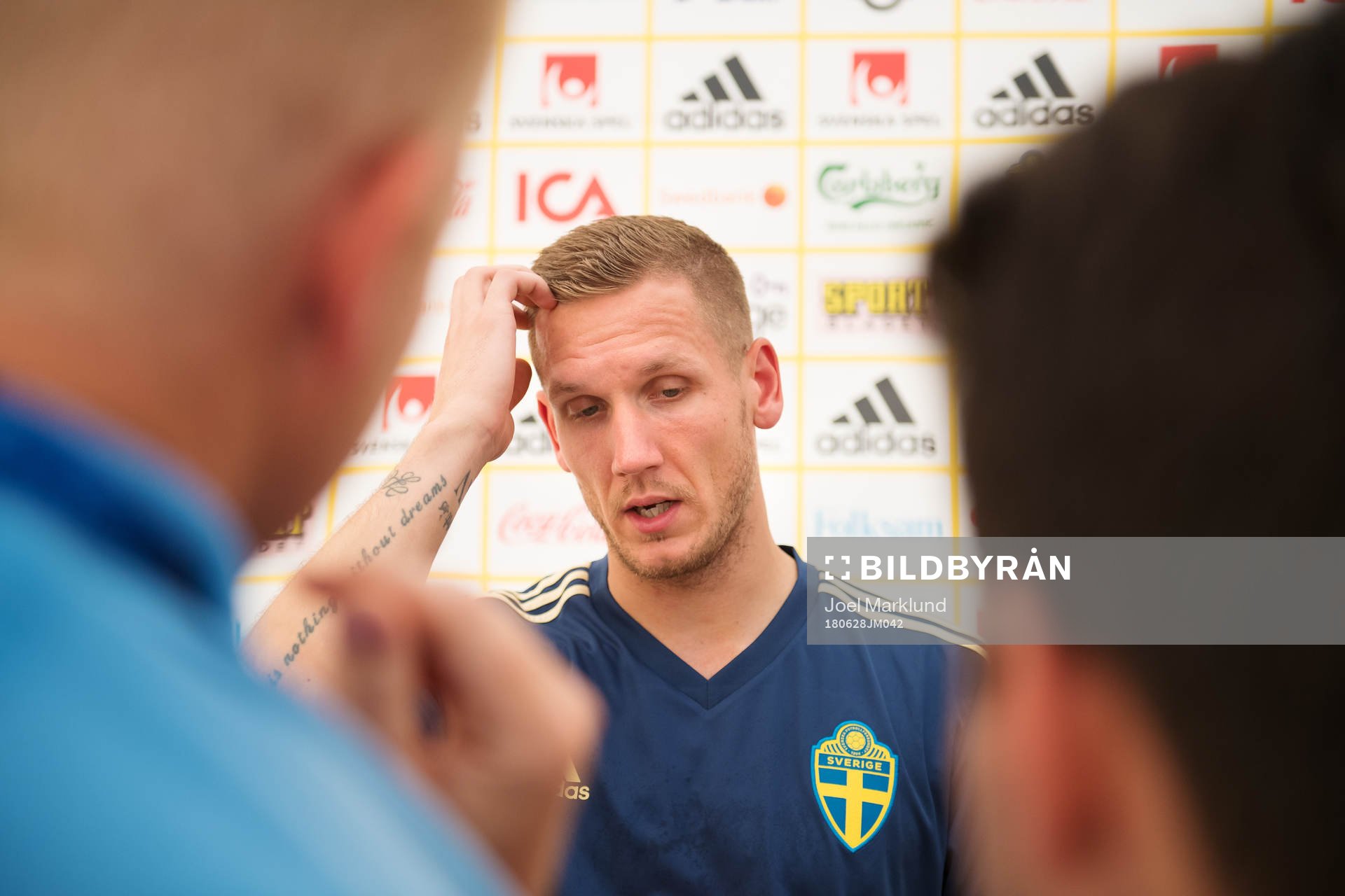 Robin Olsen of the Swedish national football team