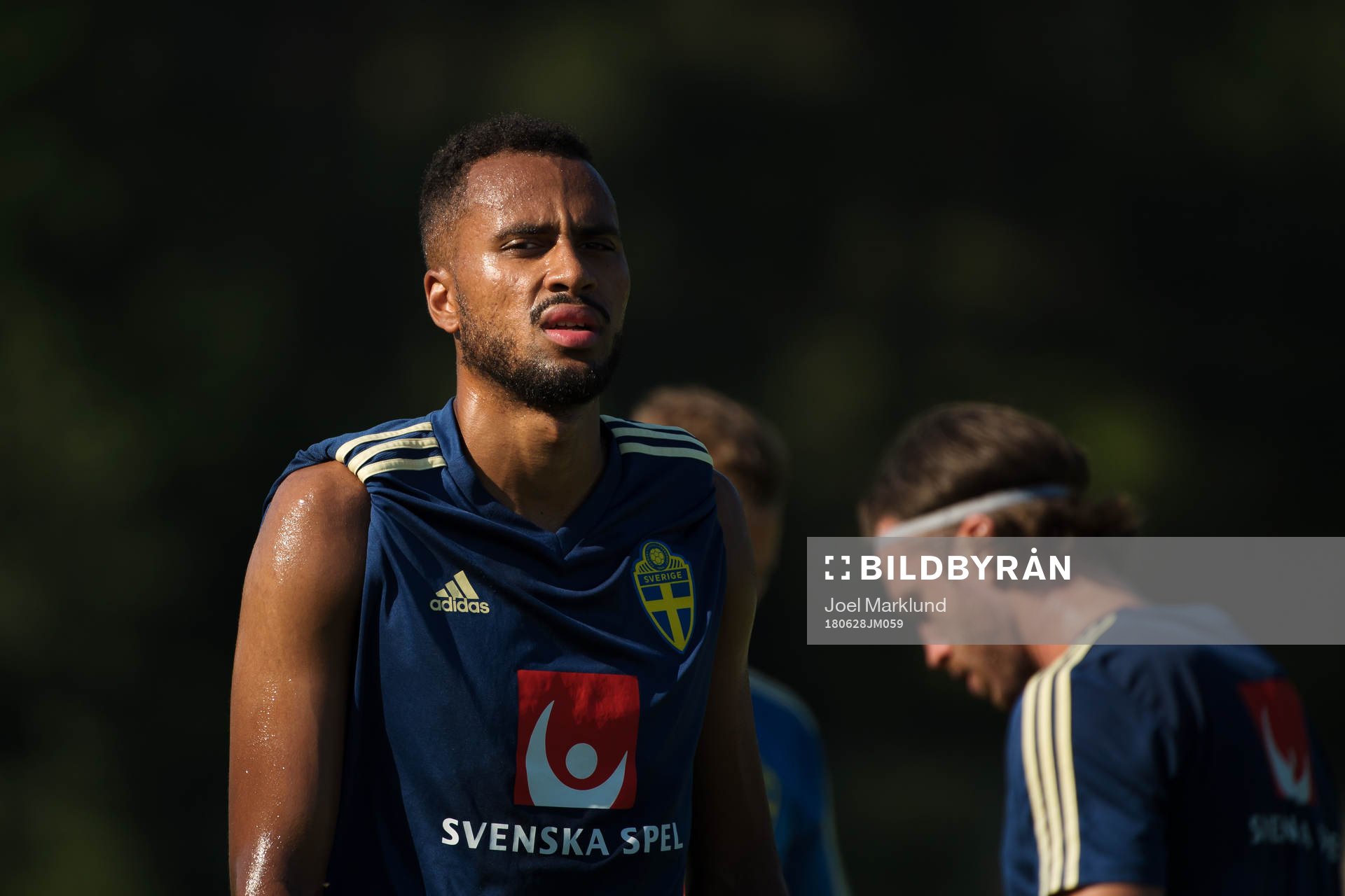 Isaac Kiese Thelin of the Swedish national football team at