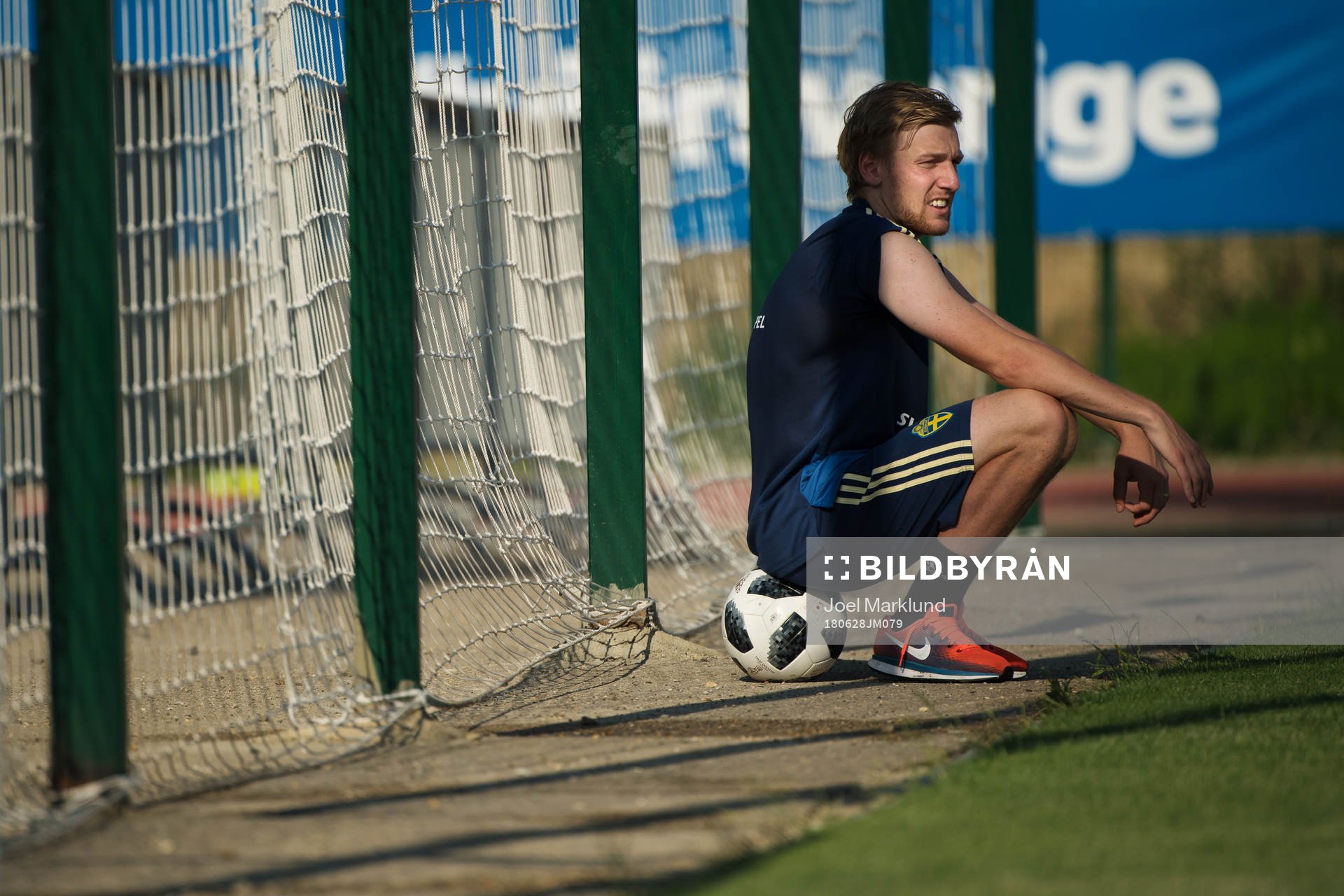 Emil Forsberg of the Swedish national football team at a