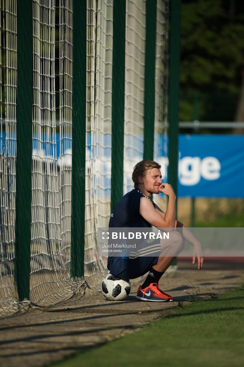 Emil Forsberg of the Swedish national football team at a