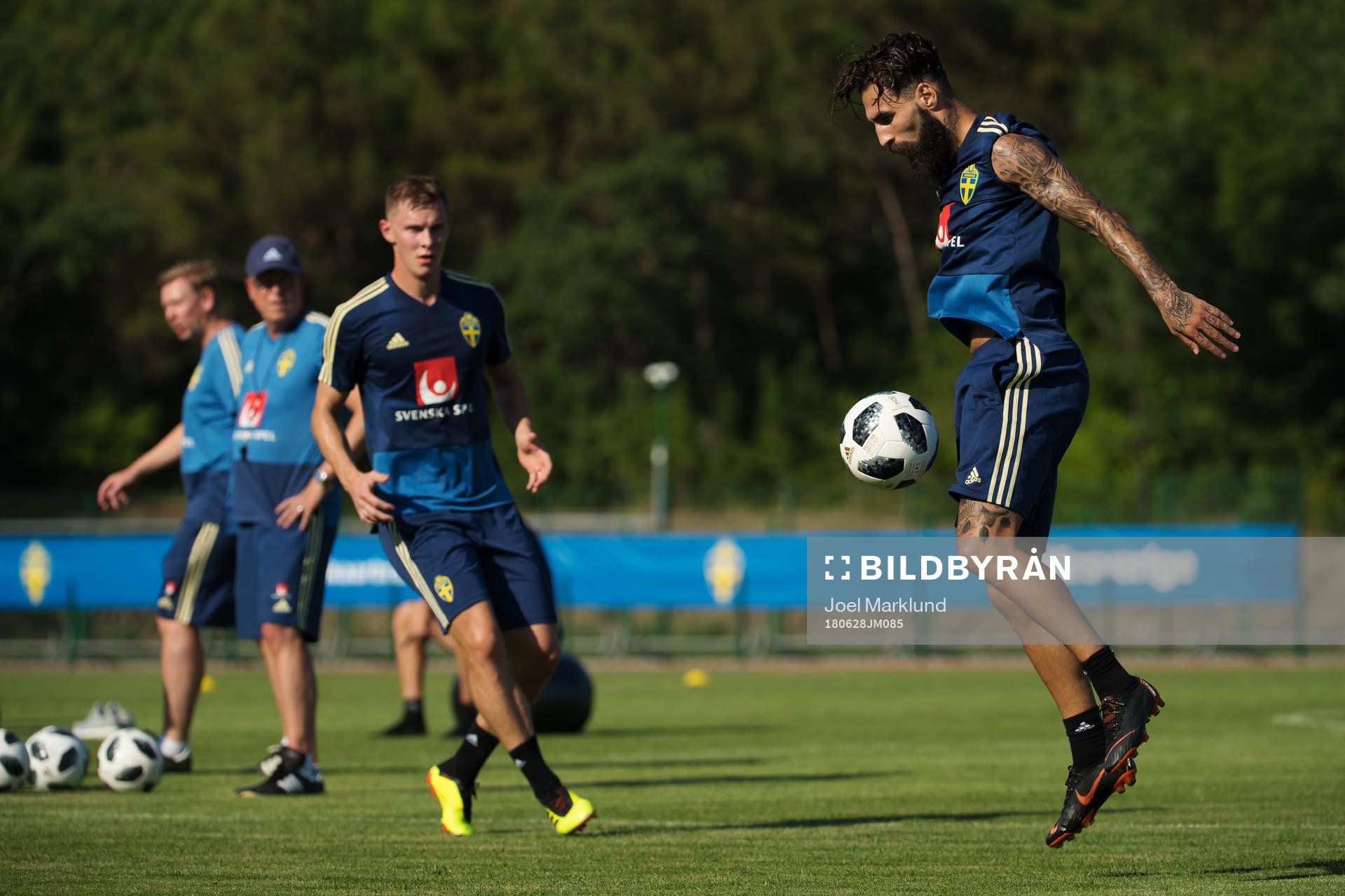 Jimmy Durmaz of the Swedish national football team at a
