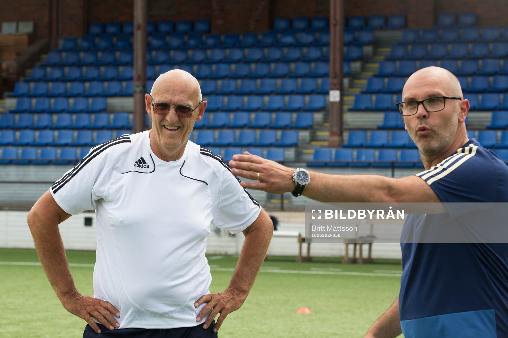 Sven Persson och Urban Ivarsson deltar i ett träningspass