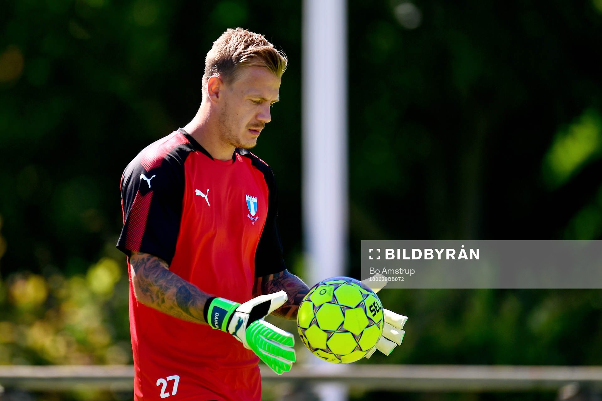 Malmö FFs målvakt Johan Dahlin