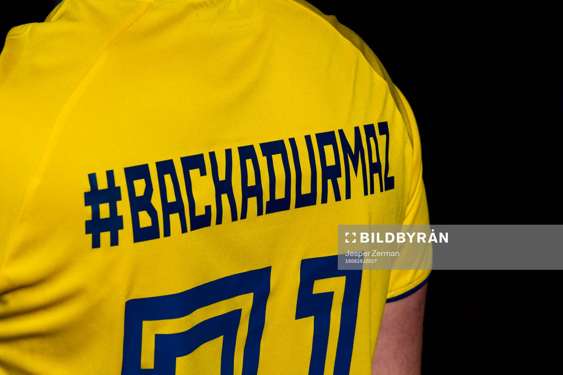 En tröja med hashtaggen Backadurmaz
