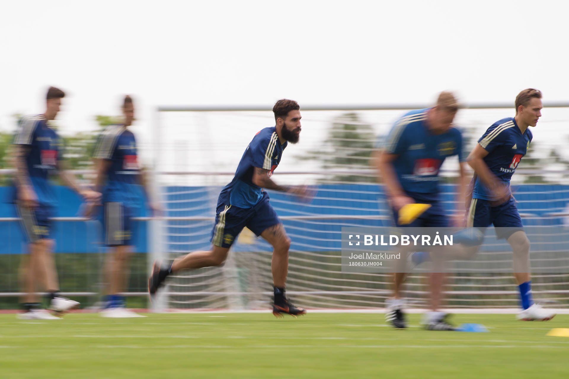 Jimmy Durmaz and Ludwig Augustinsson of the Swedish