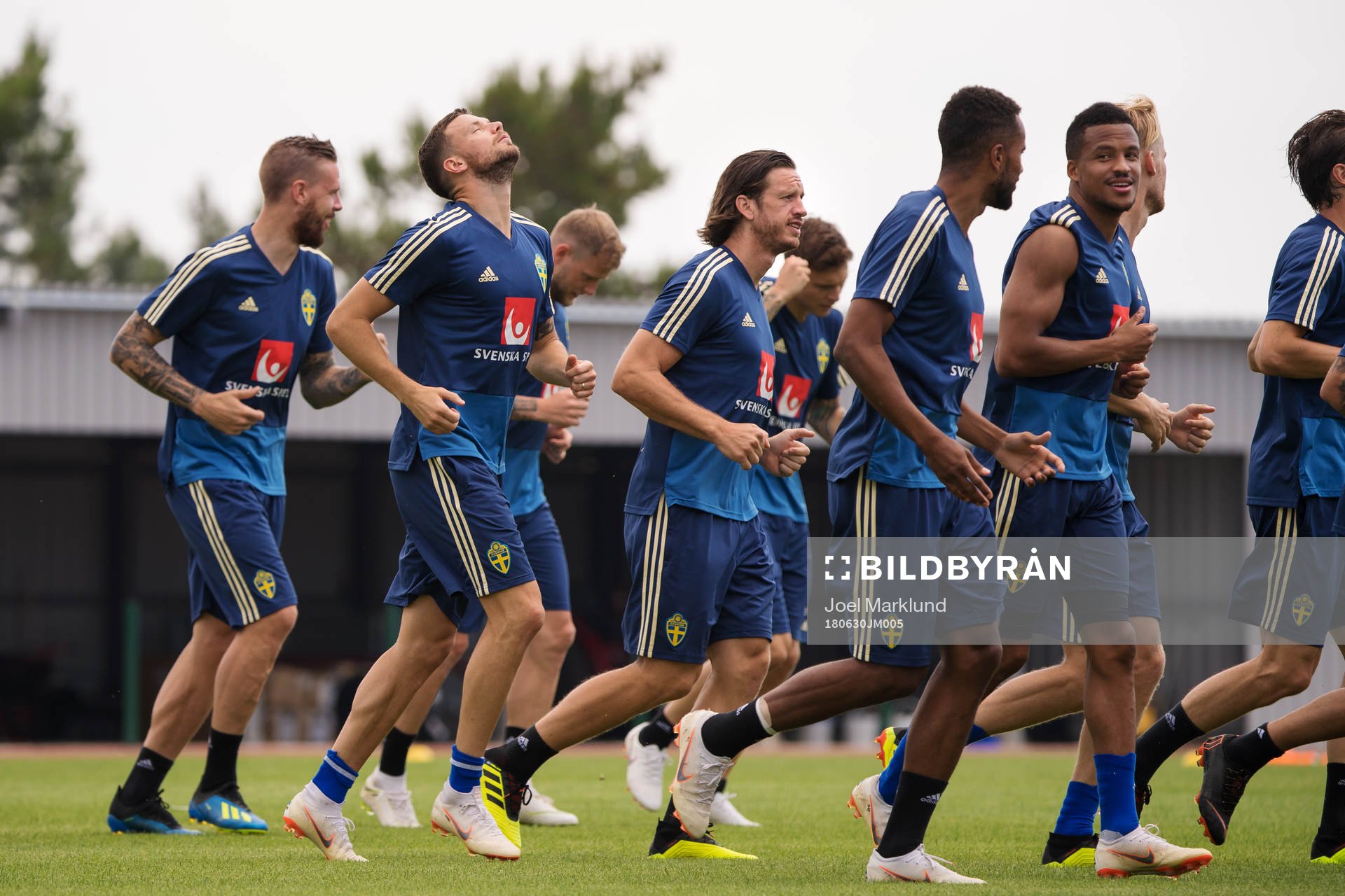Marcus Berg and Gustav Svensson of the Swedish national