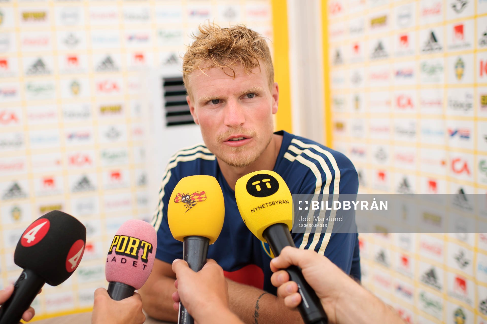 Oscar Hiljemark of the Swedish national football team