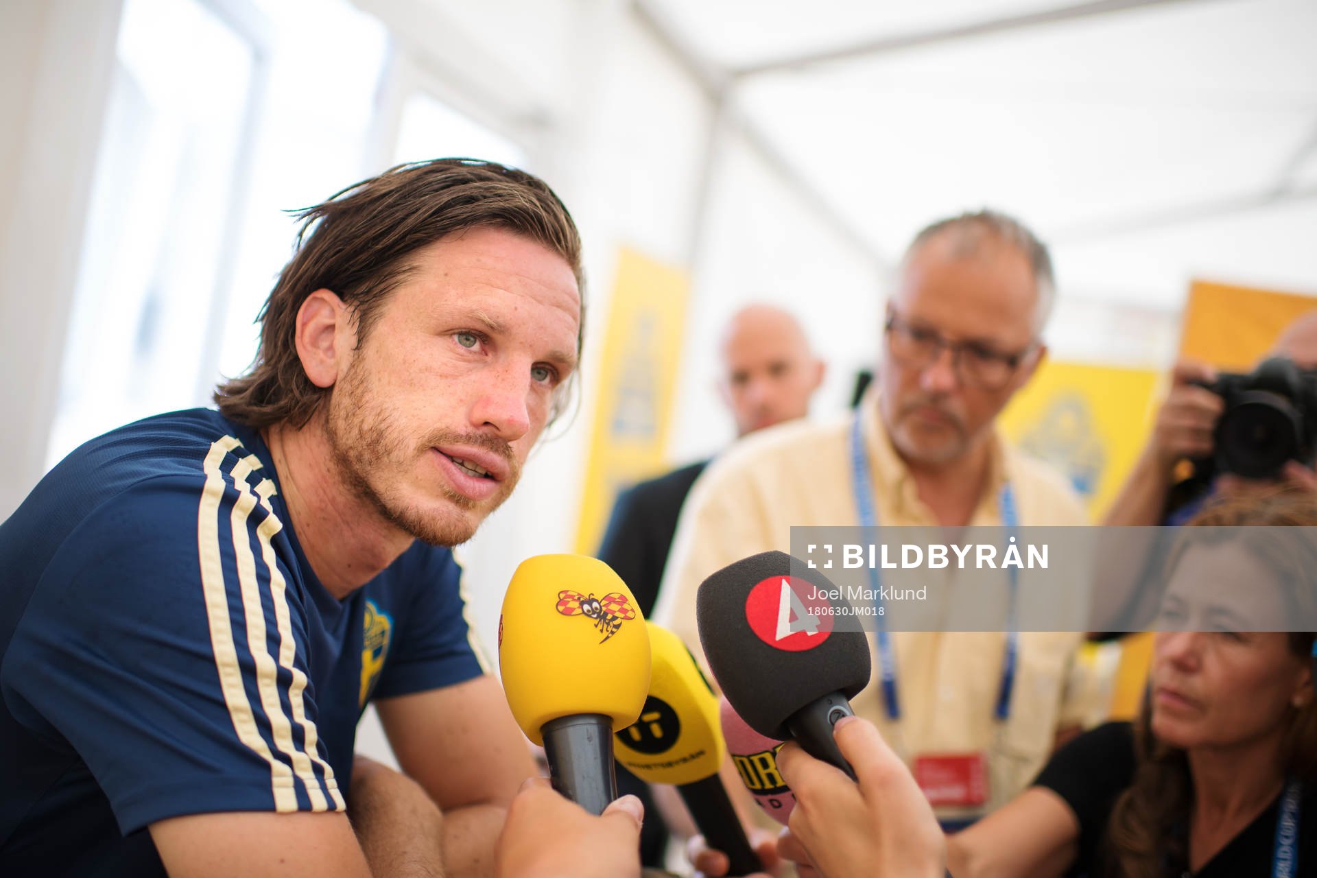 Gustav Svensson of the Swedish national football team