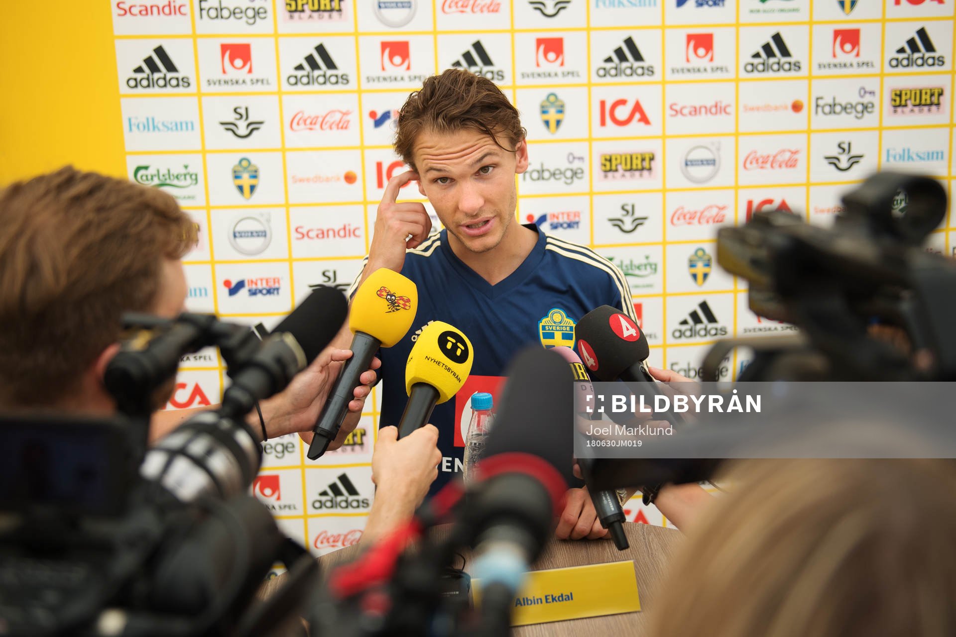 Albin Ekdal of the Swedish national football team