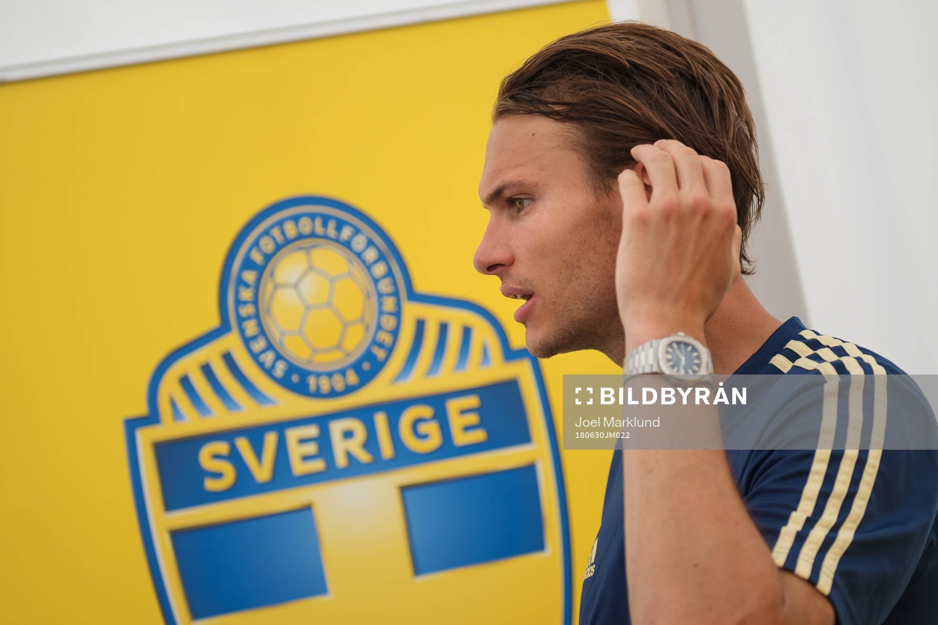 Albin Ekdal of the Swedish national football team
