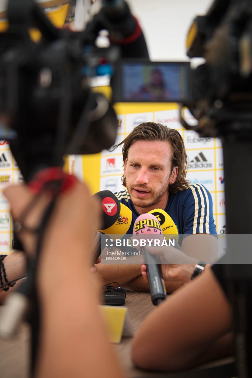 Gustav Svensson of the Swedish national football team