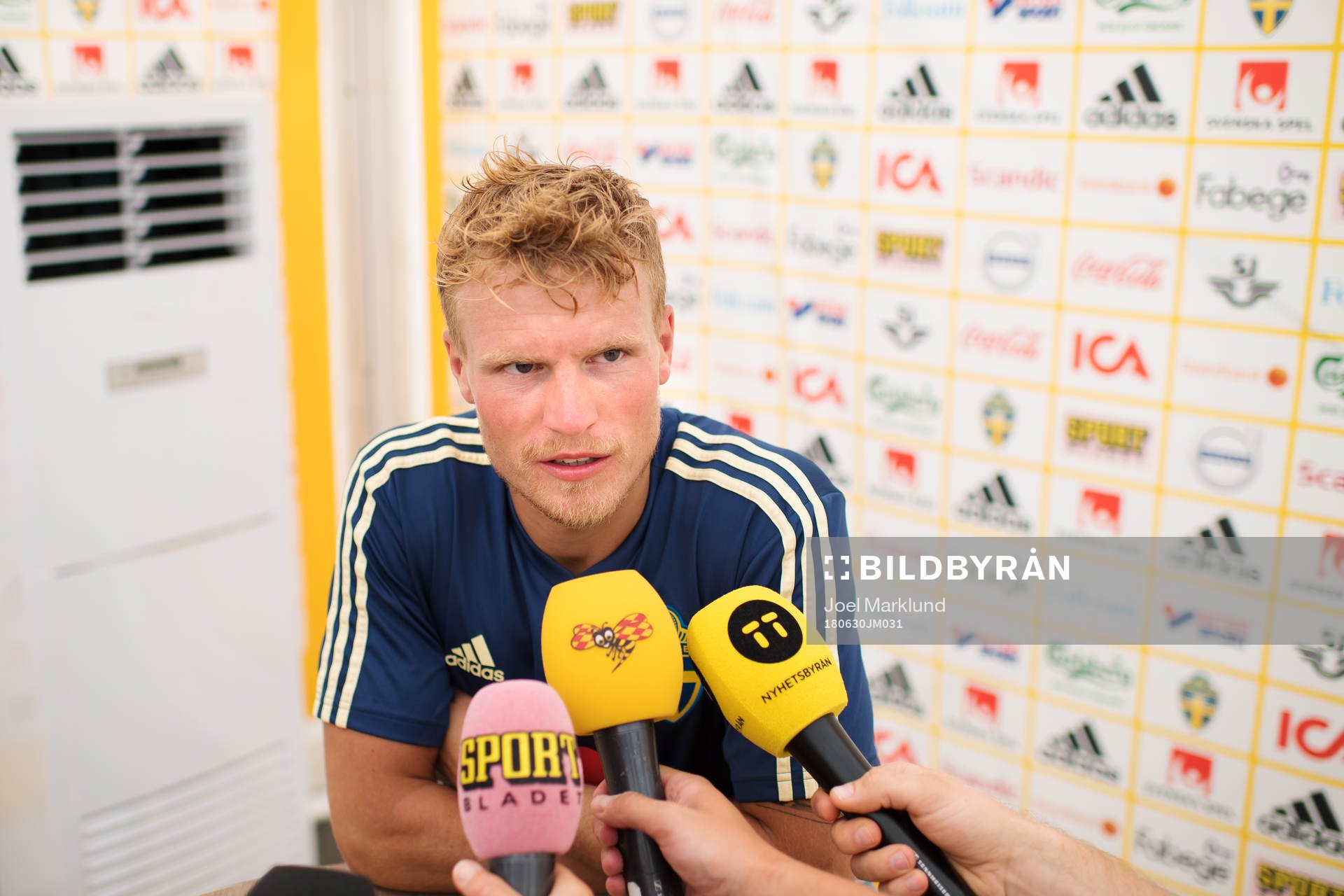 Oscar Hiljemark of the Swedish national football team