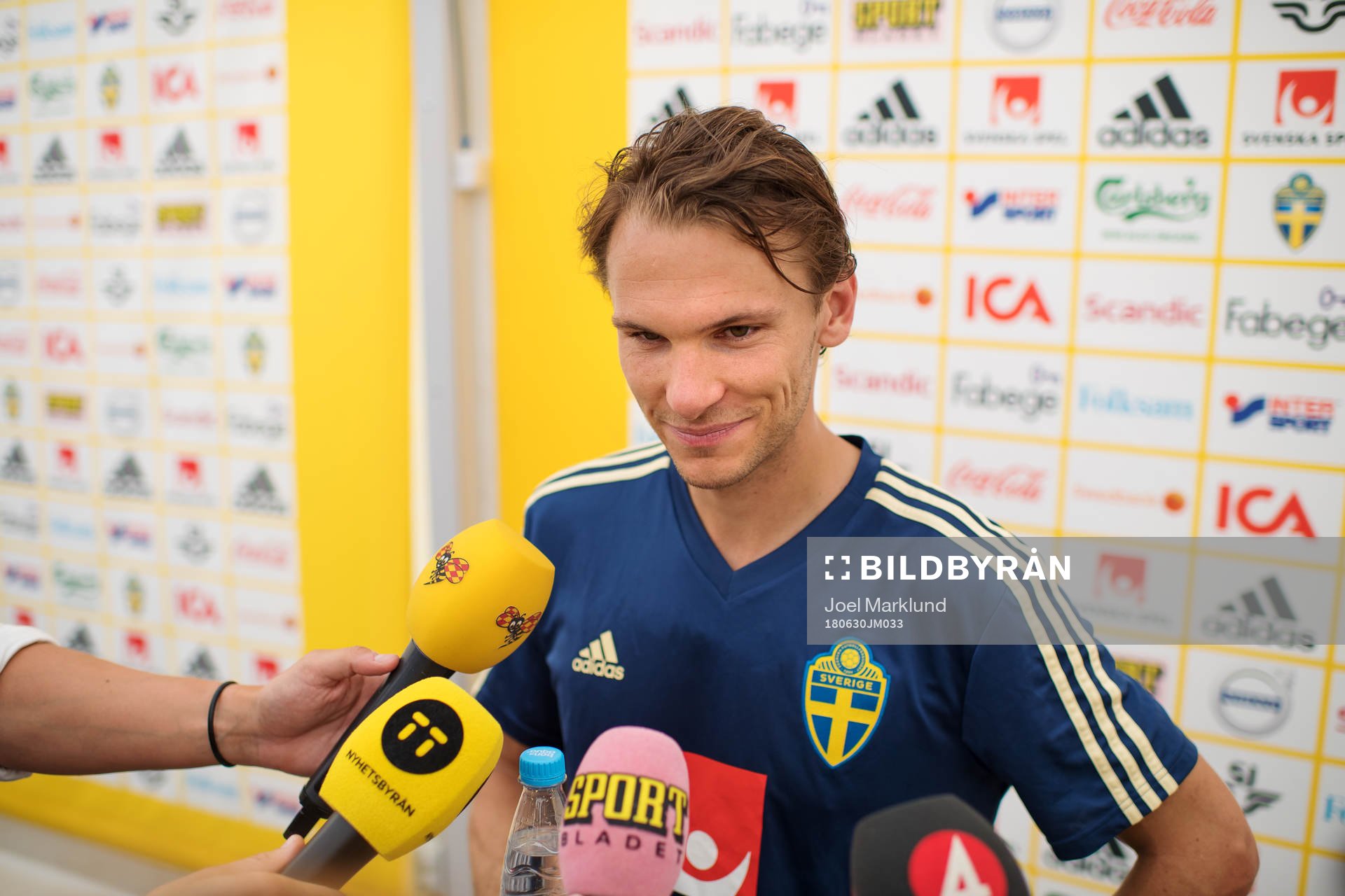 Albin Ekdal of the Swedish national football team