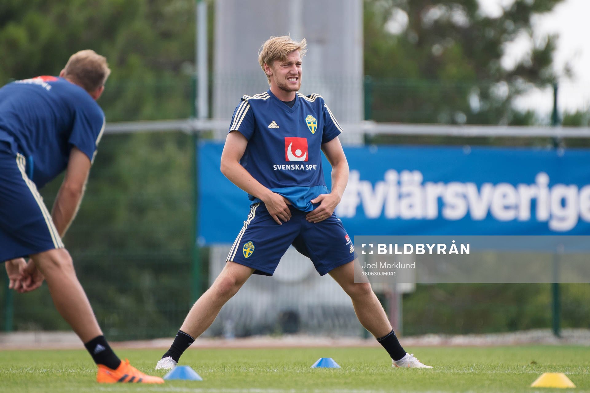 Emil Forsberg of the Swedish national football team at a