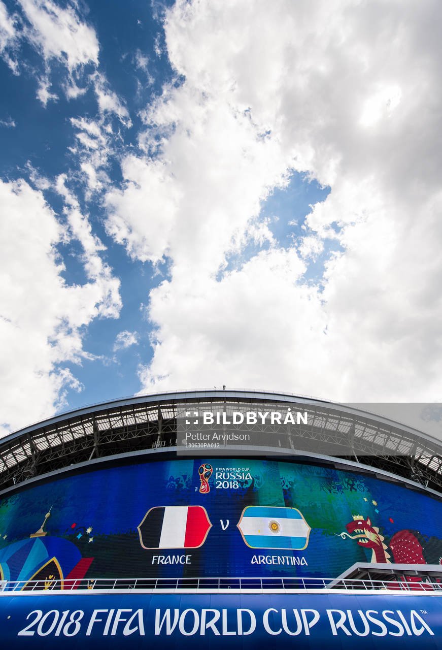 General view of Kazan Arena prior the FIFA World Cup round
