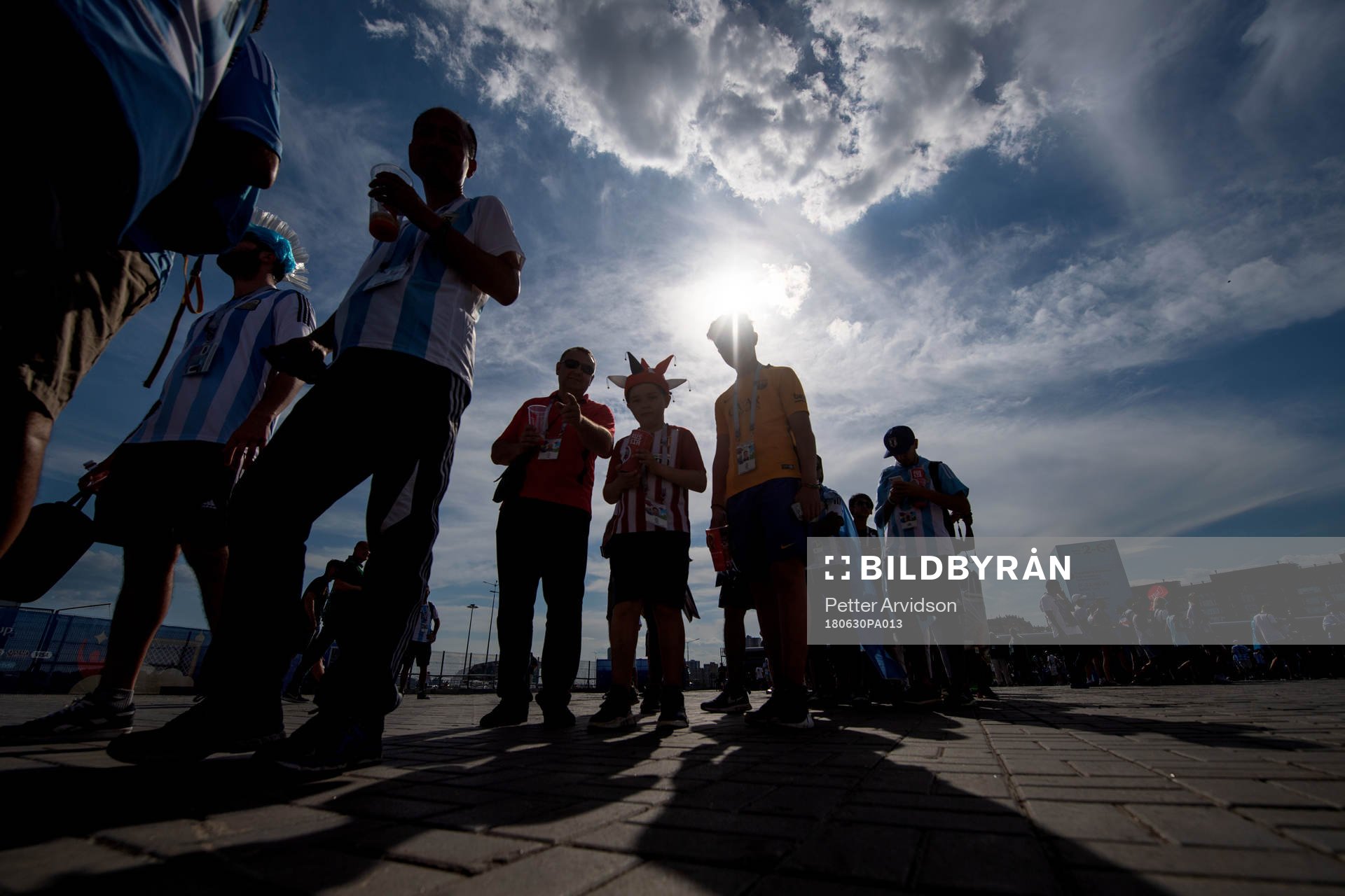 Audience prior to the FIFA World Cup round of 16 match