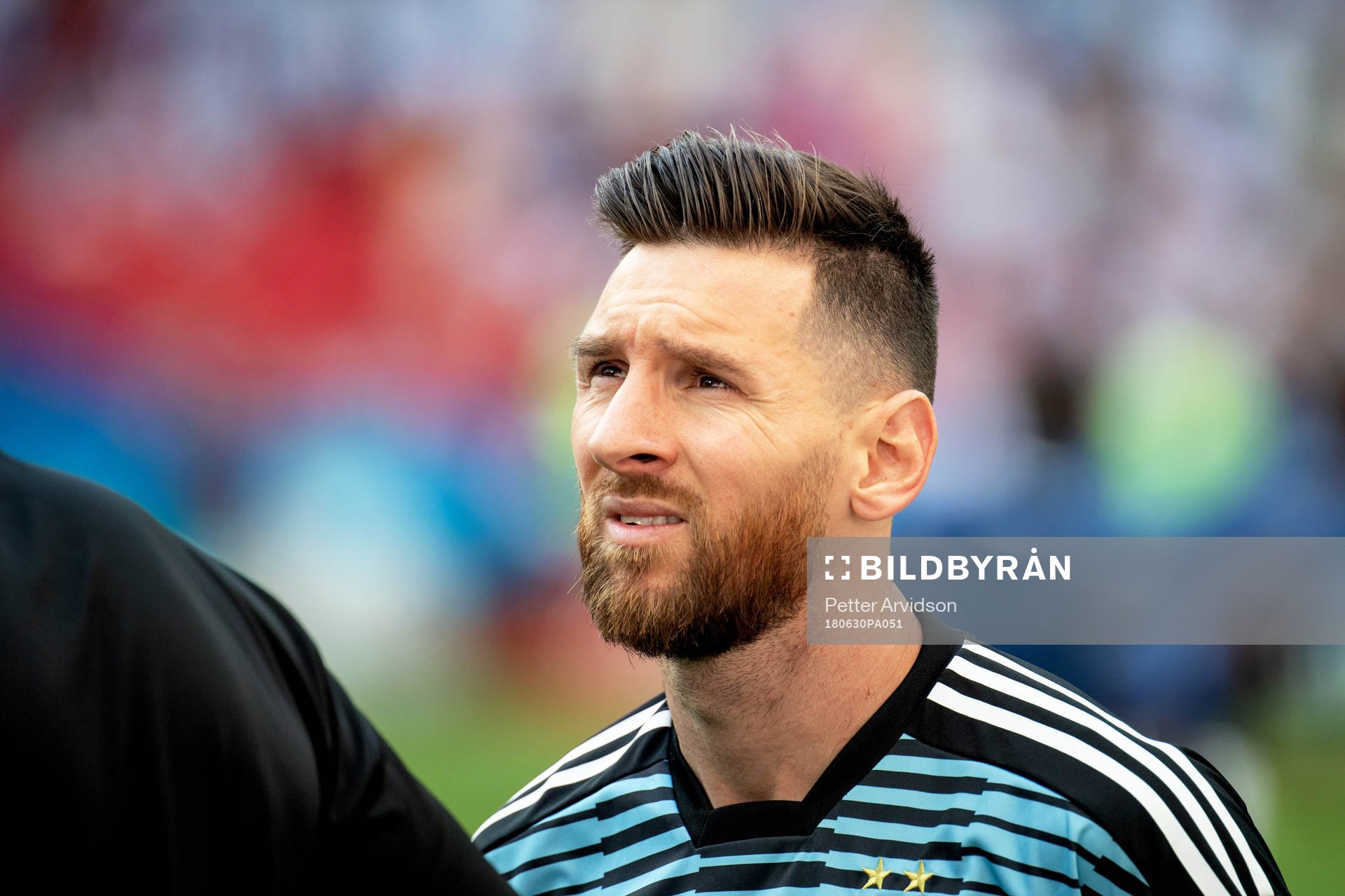 Lionel Messi of Argentina prior the FIFA World Cup round of
