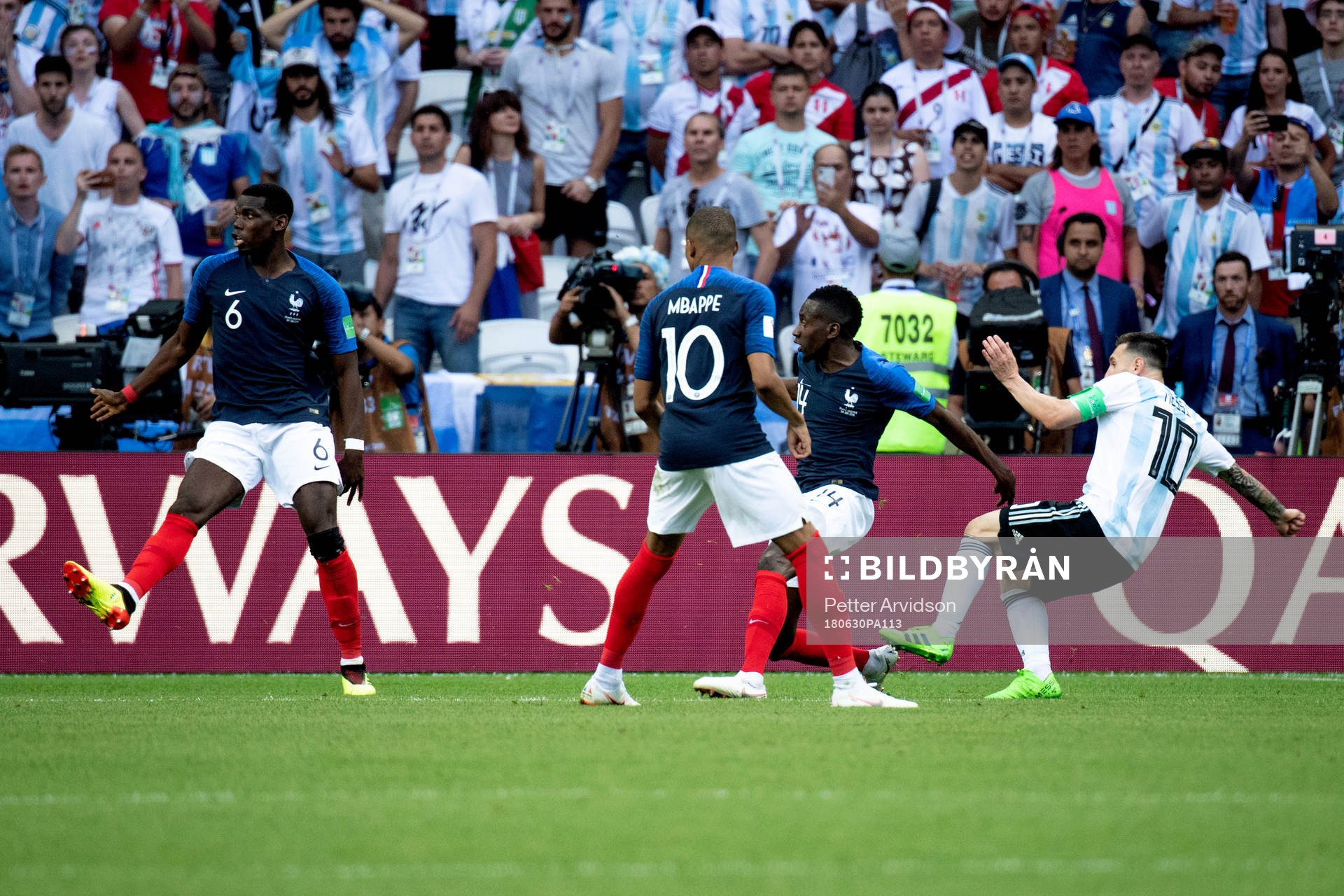 Lionel Messi of Argentina scores 1-2