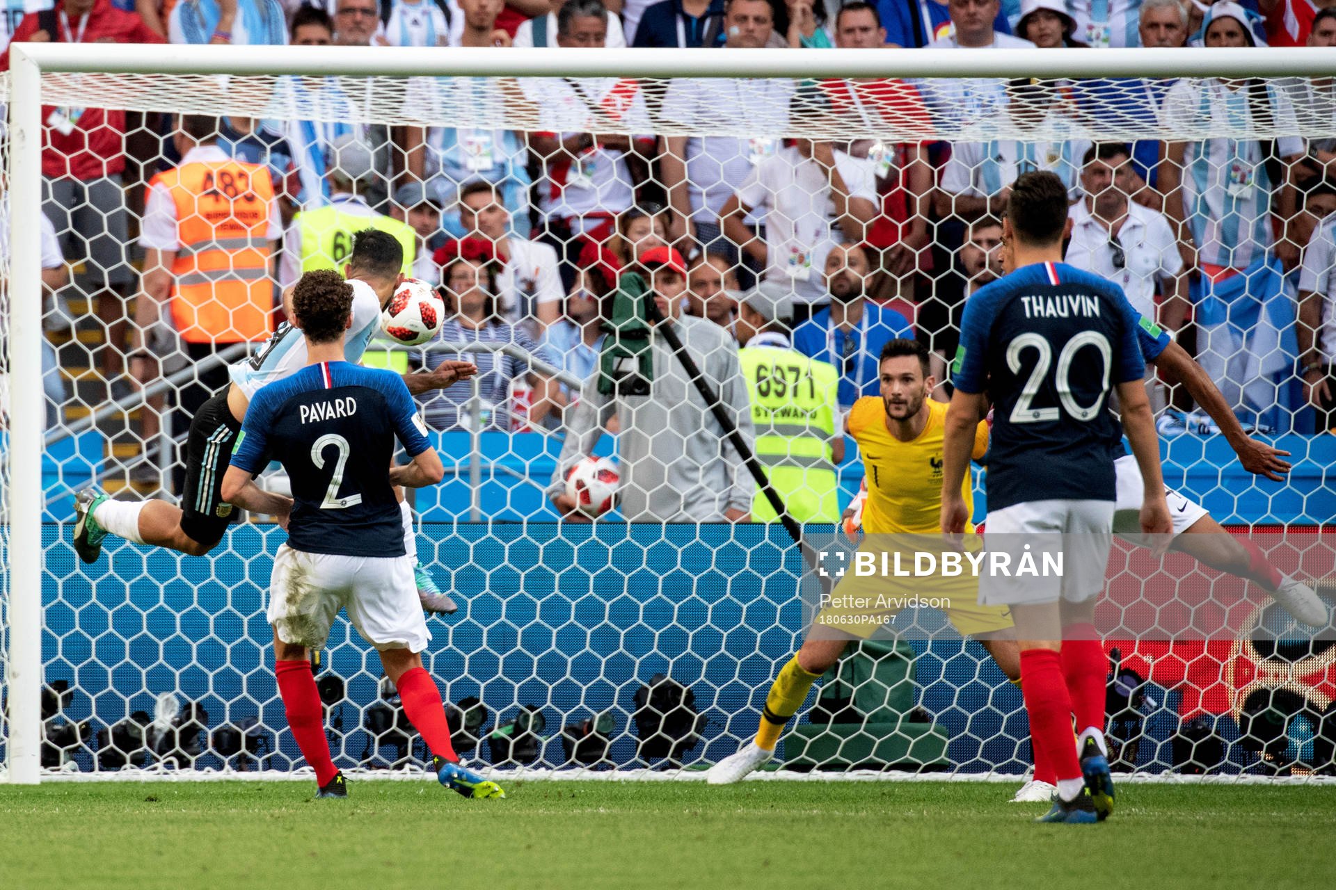 Sergio Aguero of Argentina scores 4-3