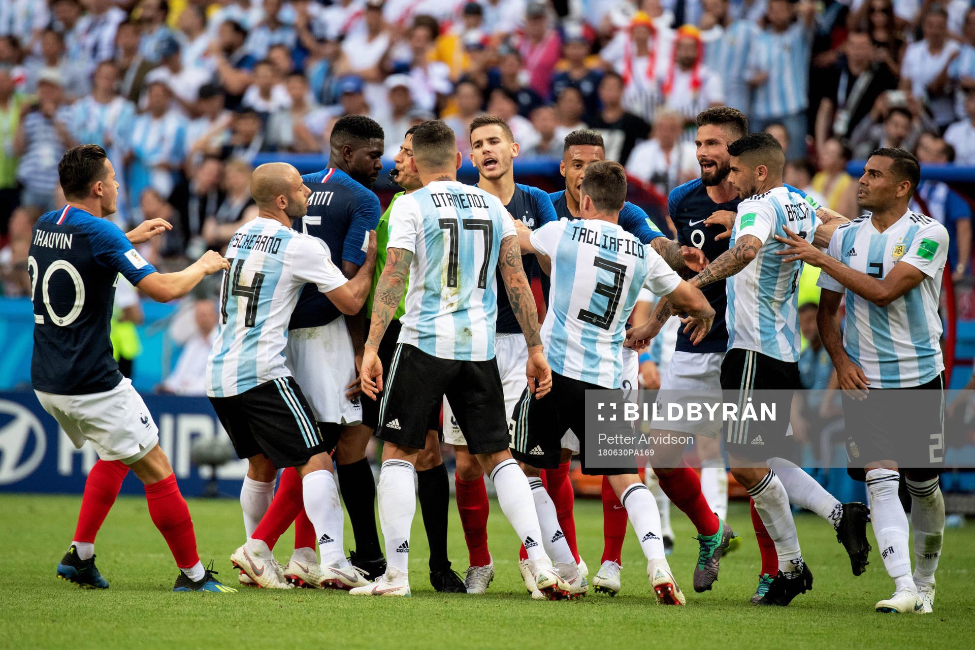 A brawl between the teams