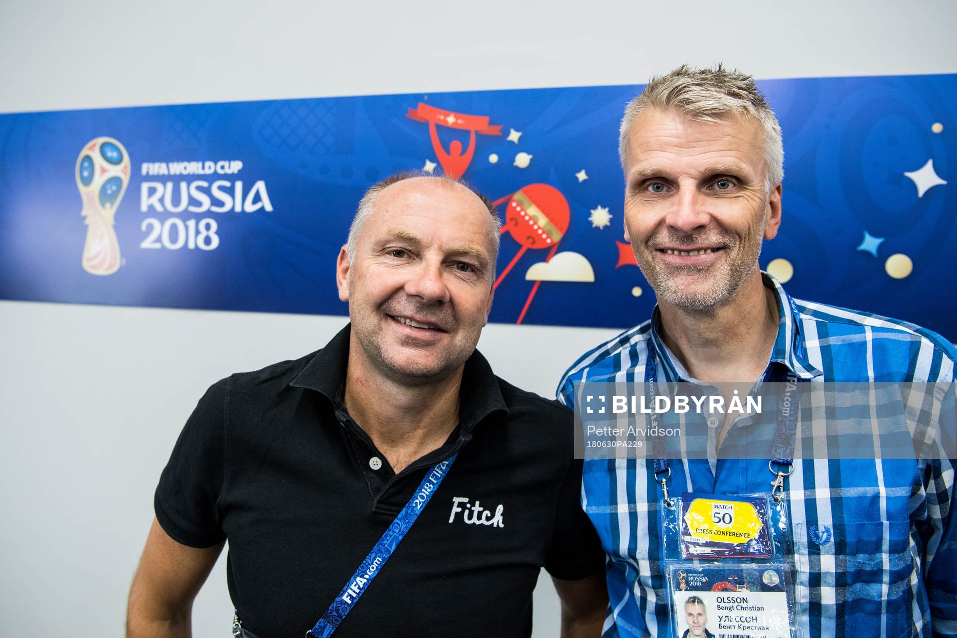 Håkan Mild and Christian Olsson from Swedish radio