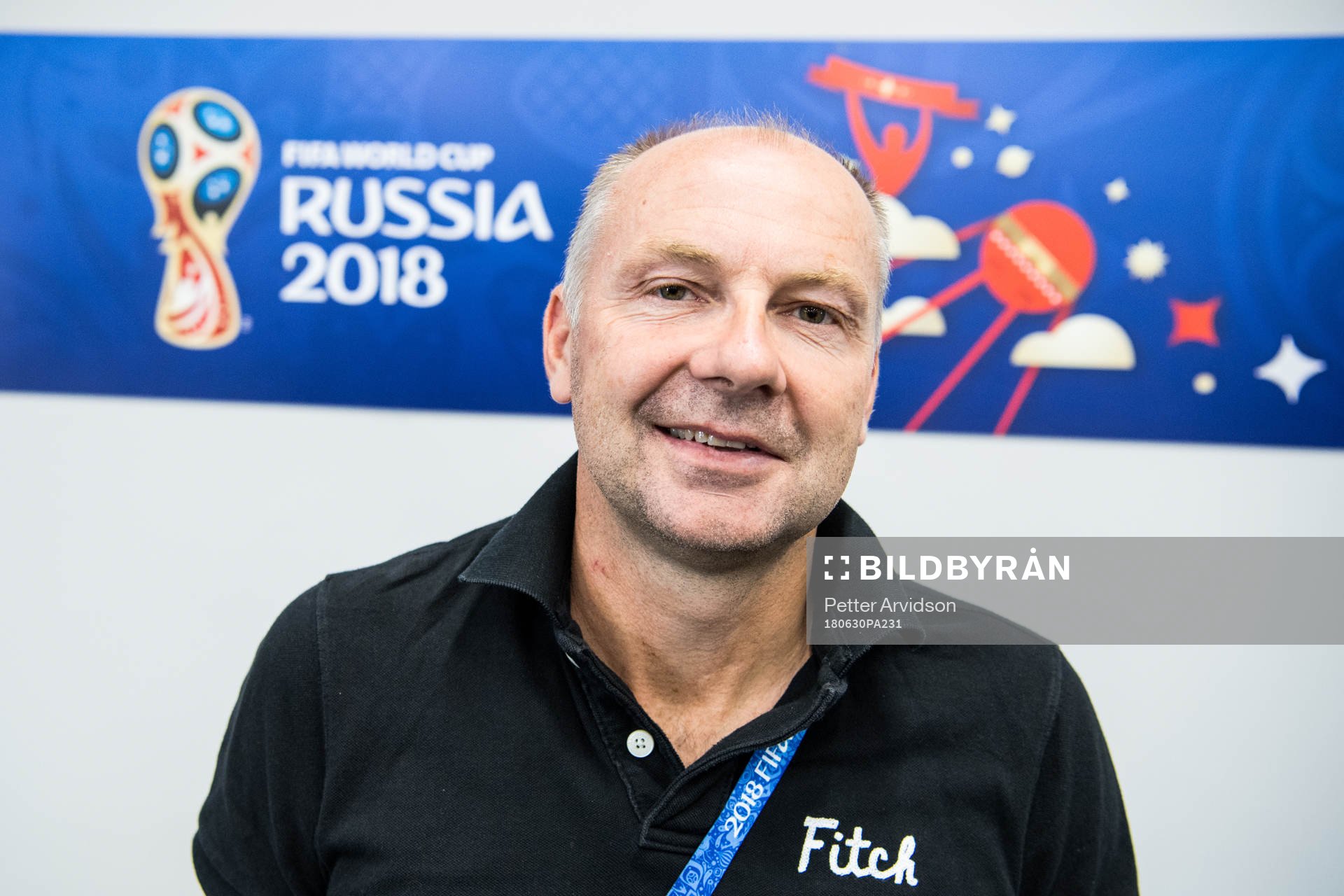 Håkan Mild from Swedish radio Radiosporten prior the FIFA